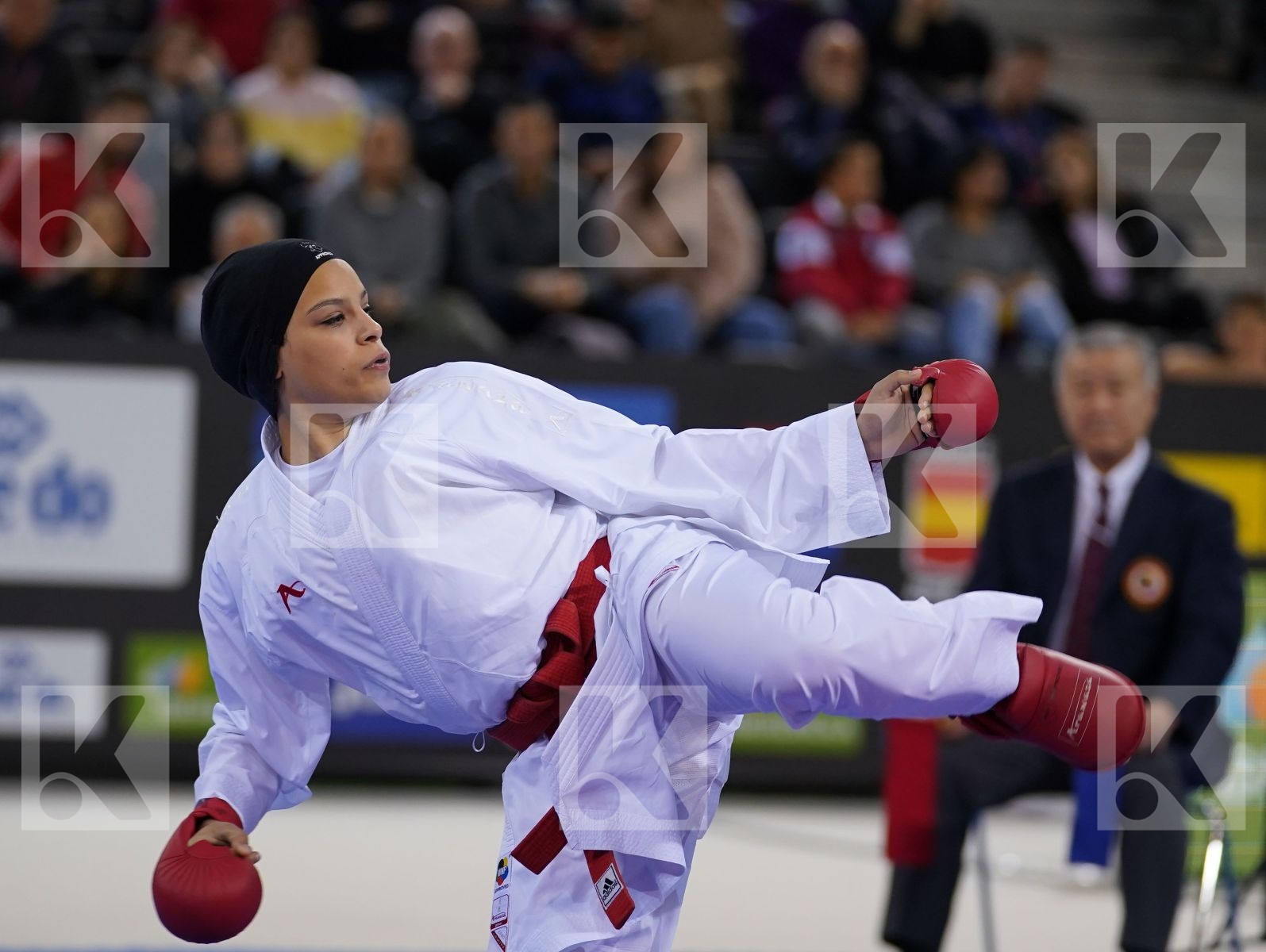 SAYED RADWA (EGYPT) vs RYBALCHENKO TATIANA (RUSSIAN FEDERATION) in Senior Kumite -50 Kg - Bronze bout