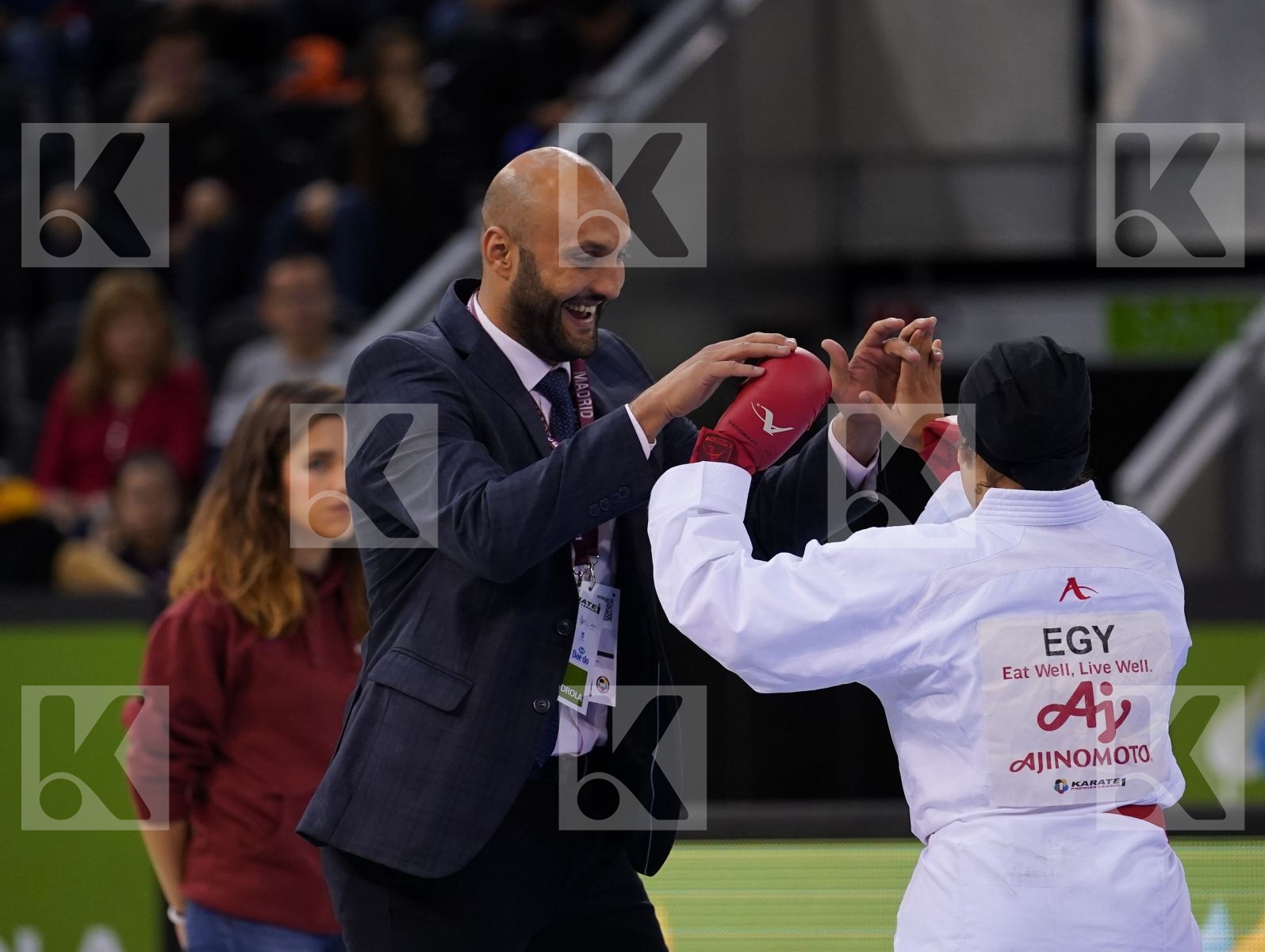 SAYED RADWA (EGYPT) vs RYBALCHENKO TATIANA (RUSSIAN FEDERATION) in Senior Kumite -50 Kg - Bronze bout
