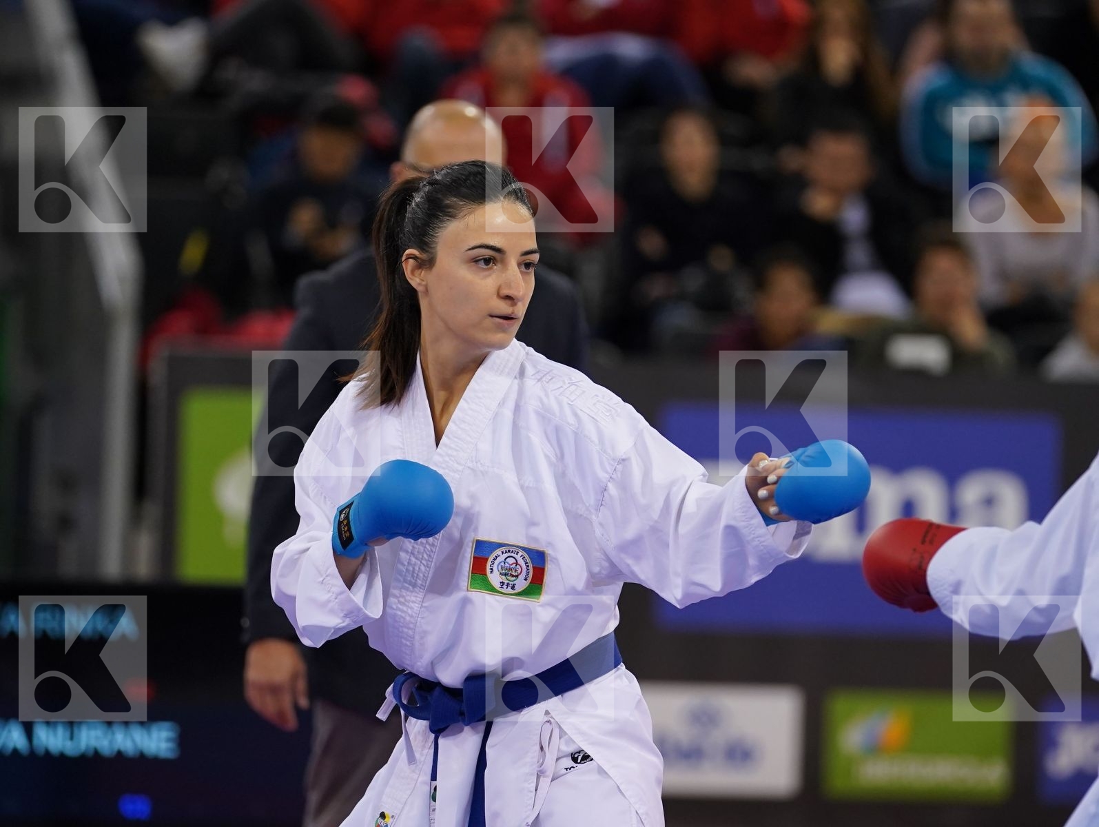 TAHATA RINKA (JAPAN) vs ALIYEVA NURANE (AZERBAIJAN) in Senior Kumite -50 Kg - Bronze bout
