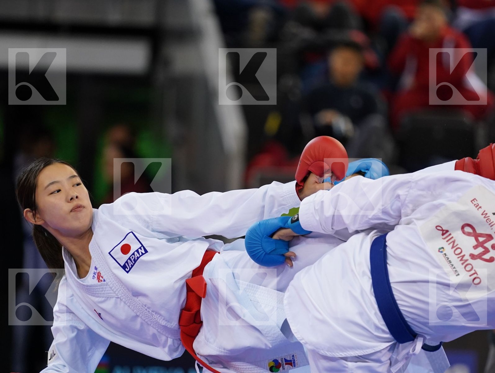 TAHATA RINKA (JAPAN) vs ALIYEVA NURANE (AZERBAIJAN) in Senior Kumite -50 Kg - Bronze bout