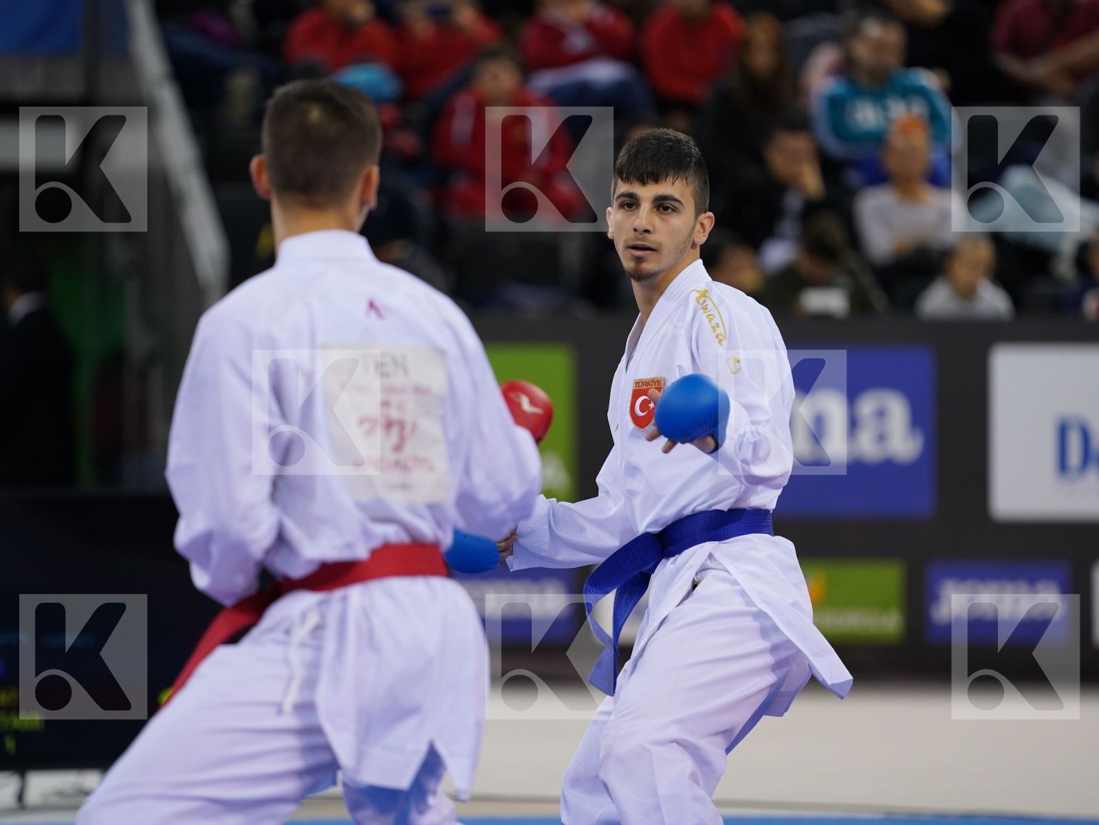 MARTINEZ JOVANNI (VENEZUELA) vs SAMDAN ERAY (TURKEY) in Senior Kumite -60 Kg - Bronze bout