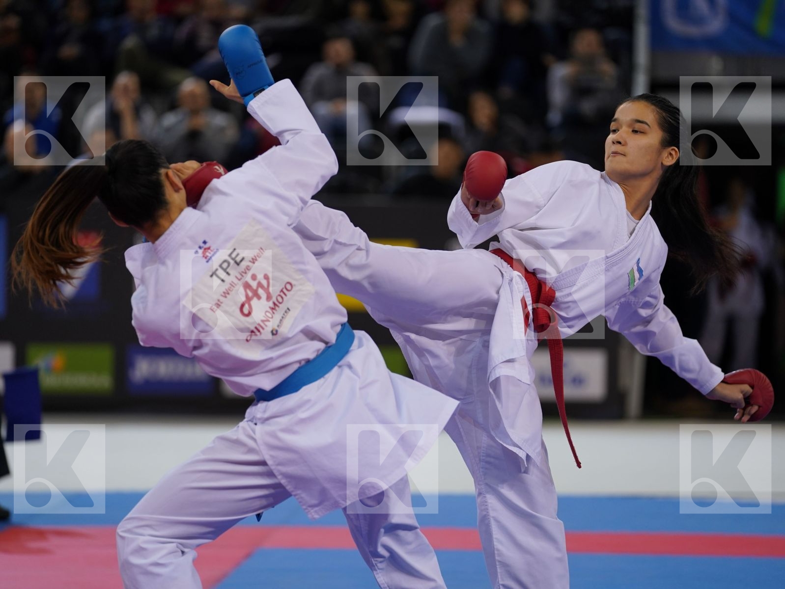 RAKHIMOVA SEVINCH (UZBEKISTAN) vs WEN TZU-YUN (CHINESE TAIPEI) in Senior Kumite -55 Kg - Bronze bout