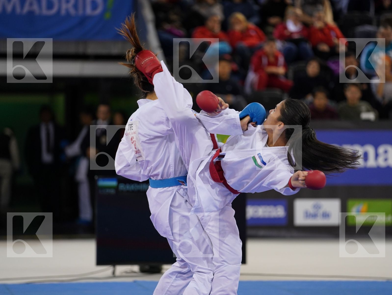 RAKHIMOVA SEVINCH (UZBEKISTAN) vs WEN TZU-YUN (CHINESE TAIPEI) in Senior Kumite -55 Kg - Bronze bout