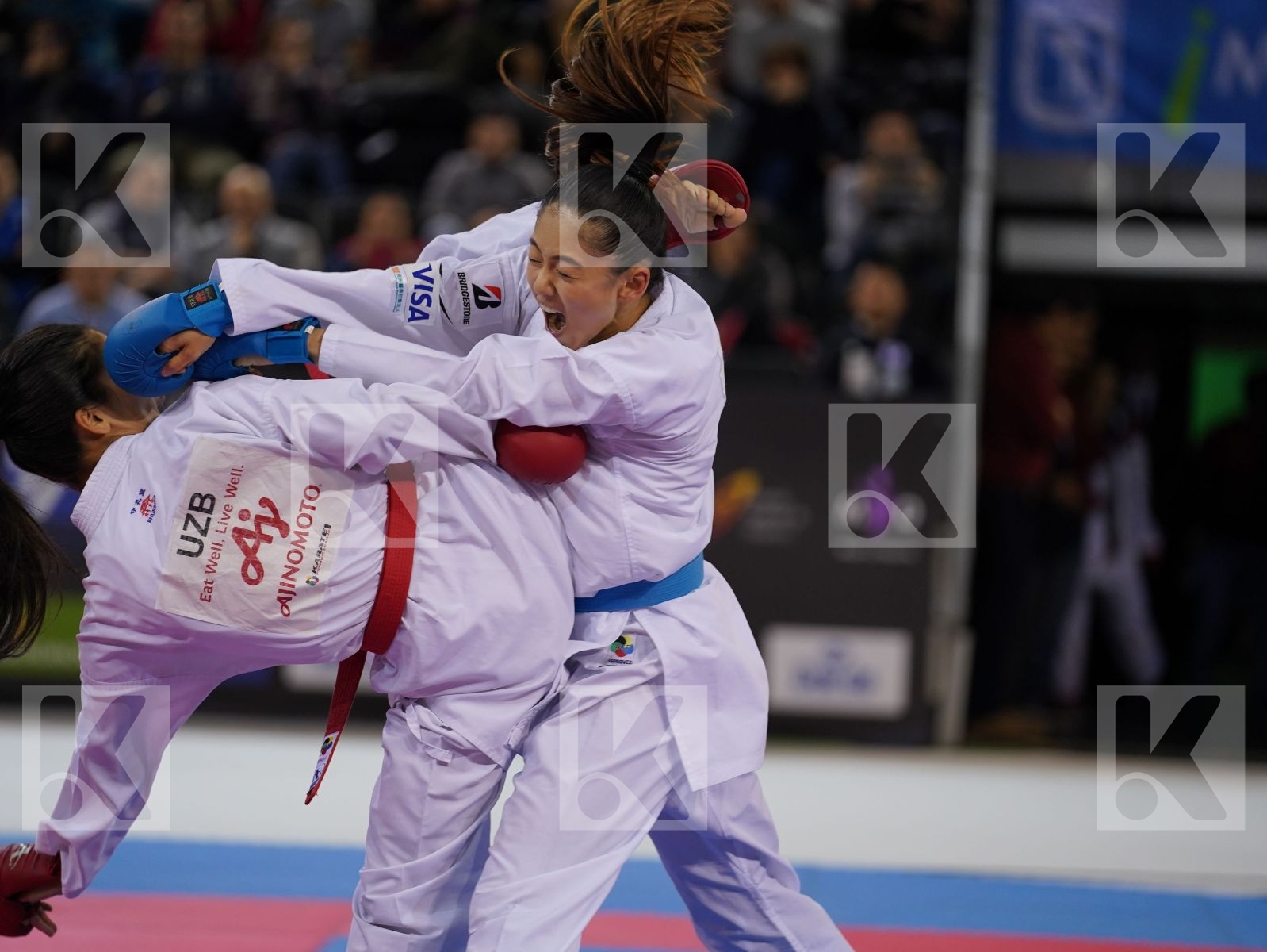 RAKHIMOVA SEVINCH (UZBEKISTAN) vs WEN TZU-YUN (CHINESE TAIPEI) in Senior Kumite -55 Kg - Bronze bout