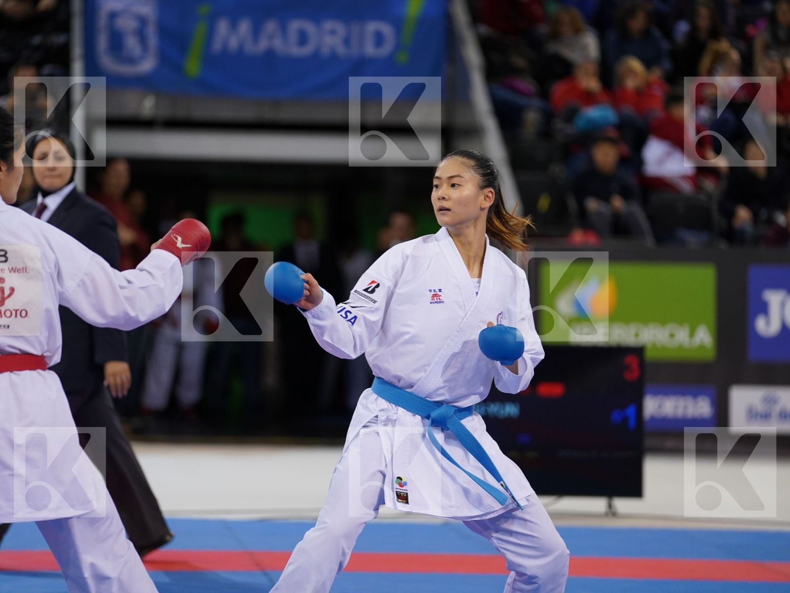 RAKHIMOVA SEVINCH (UZBEKISTAN) vs WEN TZU-YUN (CHINESE TAIPEI) in Senior Kumite -55 Kg - Bronze bout
