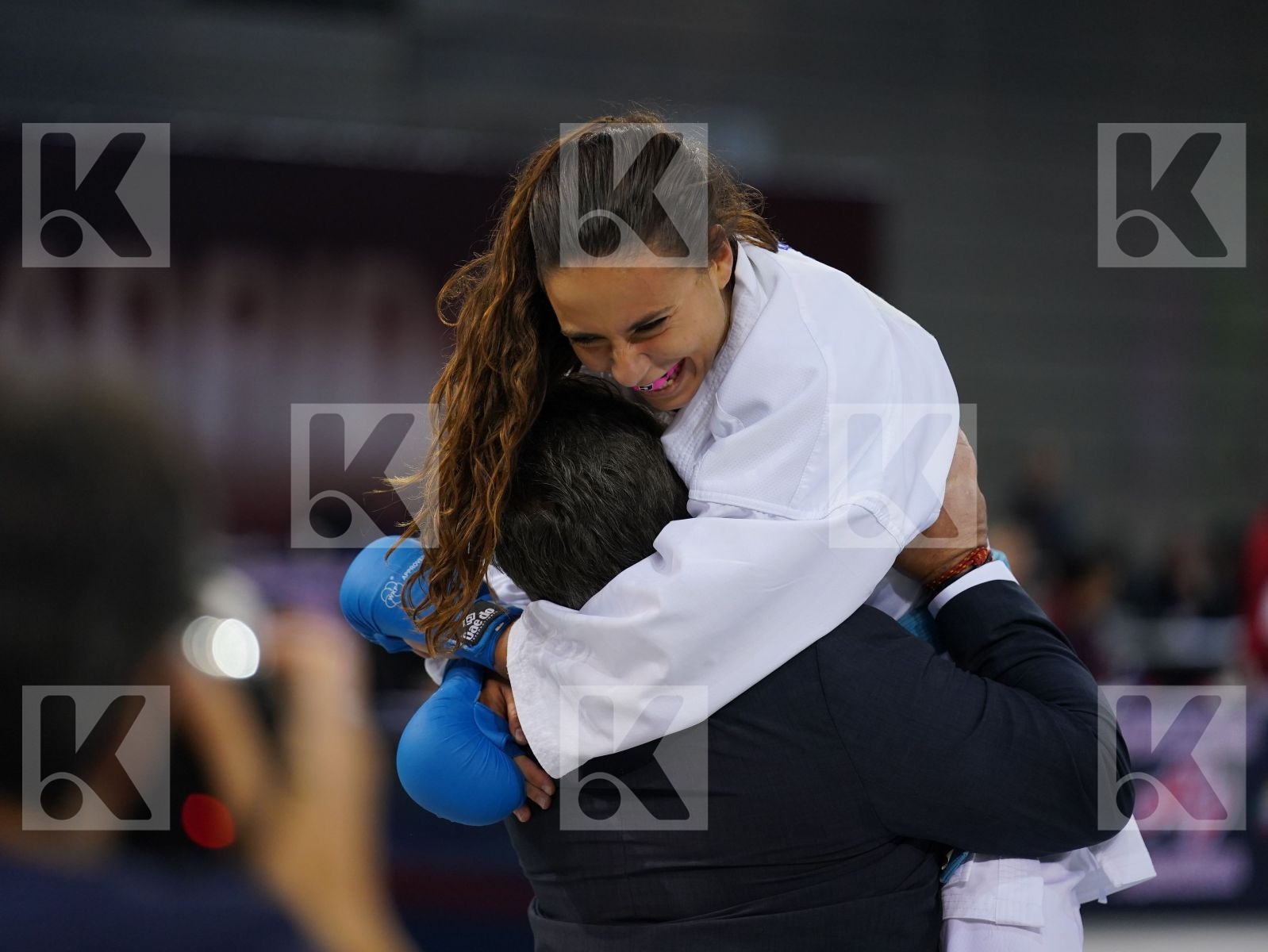 BITSCH JANA (GERMANY) vs FERNANDEZ OSORIO CARLOTA (SPAIN) in Senior Kumite -55 Kg - Bronze bout