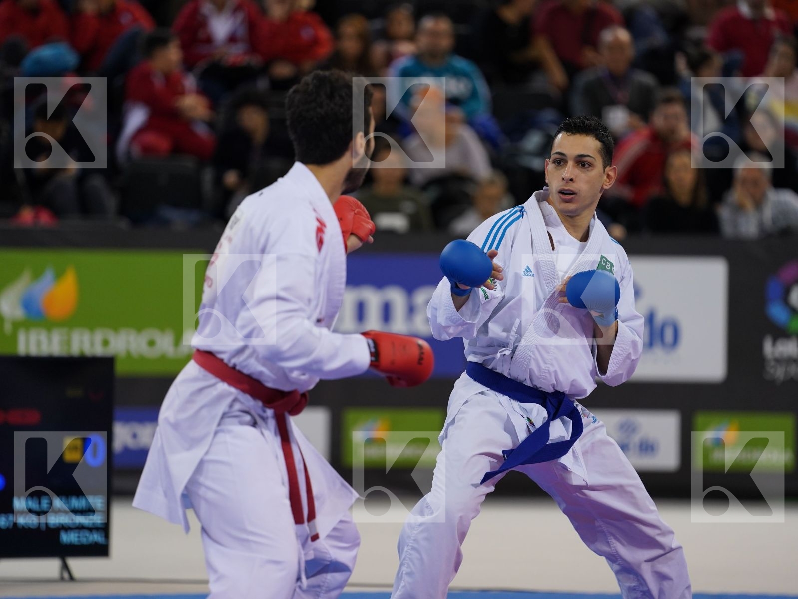 ELSAWY ALI (EGYPT) vs FIGUEIRA VINICIUS (BRAZIL) in Senior Kumite -67 Kg - Bronze bout