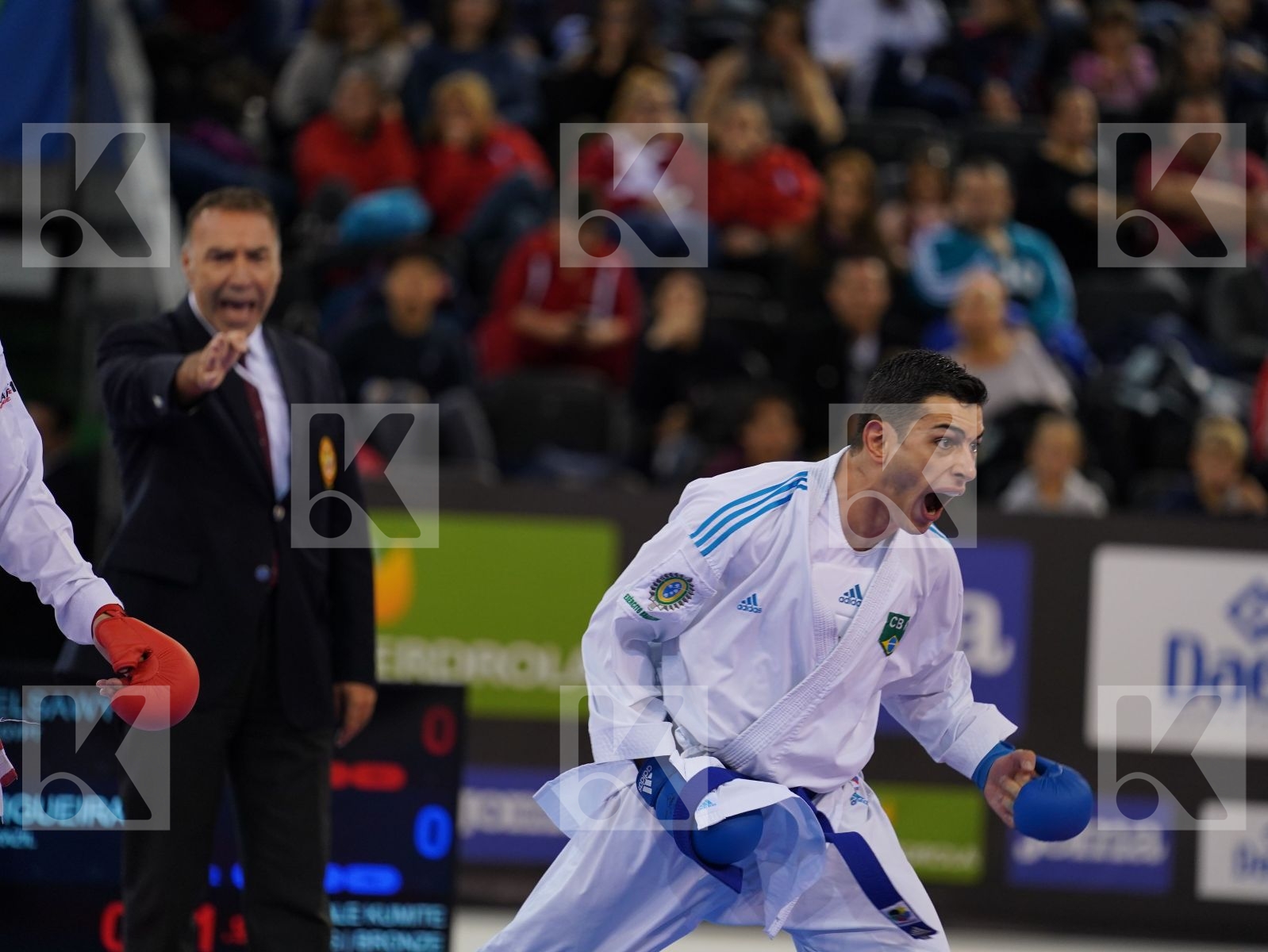 ELSAWY ALI (EGYPT) vs FIGUEIRA VINICIUS (BRAZIL) in Senior Kumite -67 Kg - Bronze bout