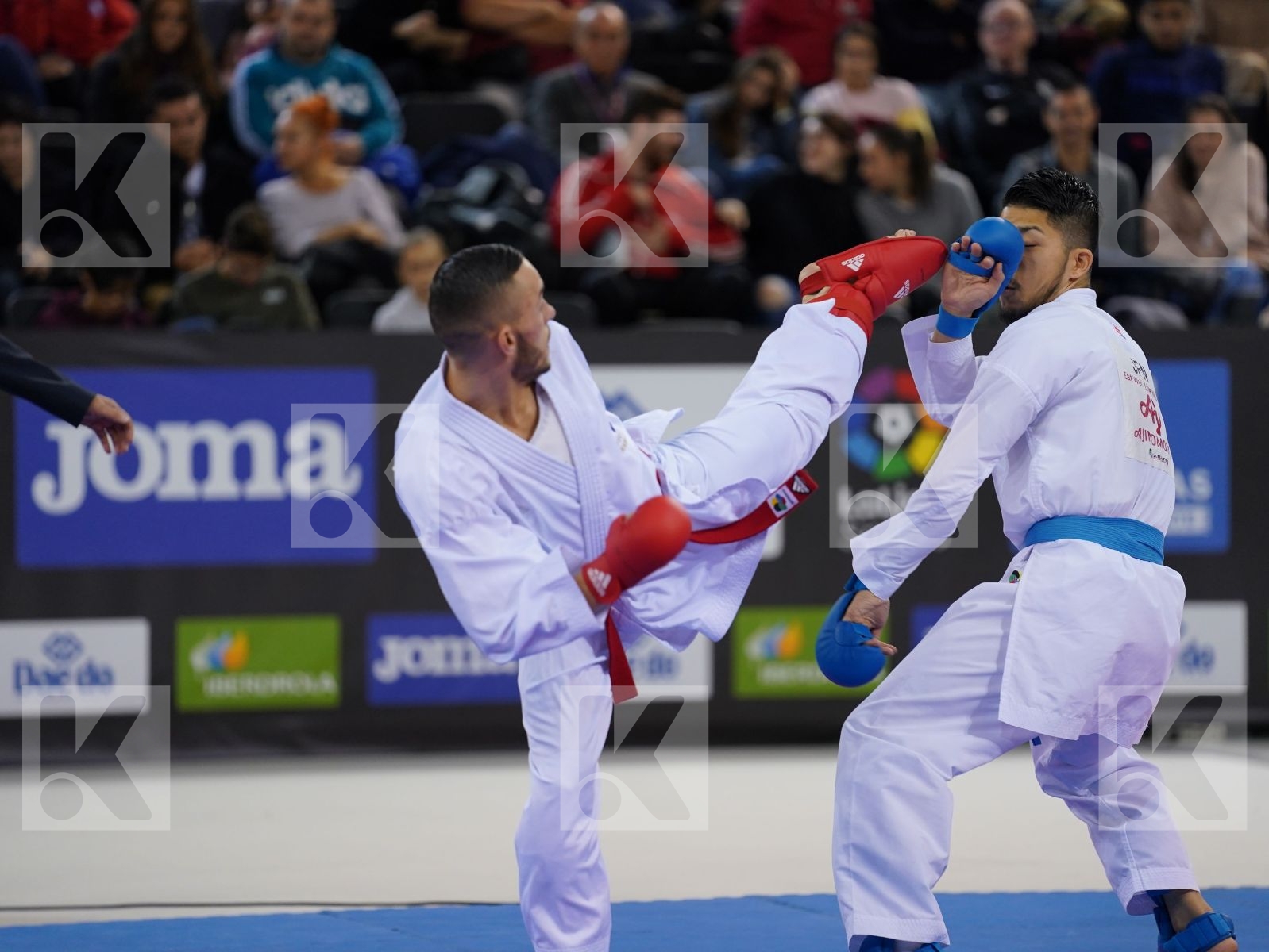 DACOSTA STEVEN (FRANCE) vs SHINOHARA HIROTO (JAPAN) in Senior Kumite -67 Kg - Bronze bout
