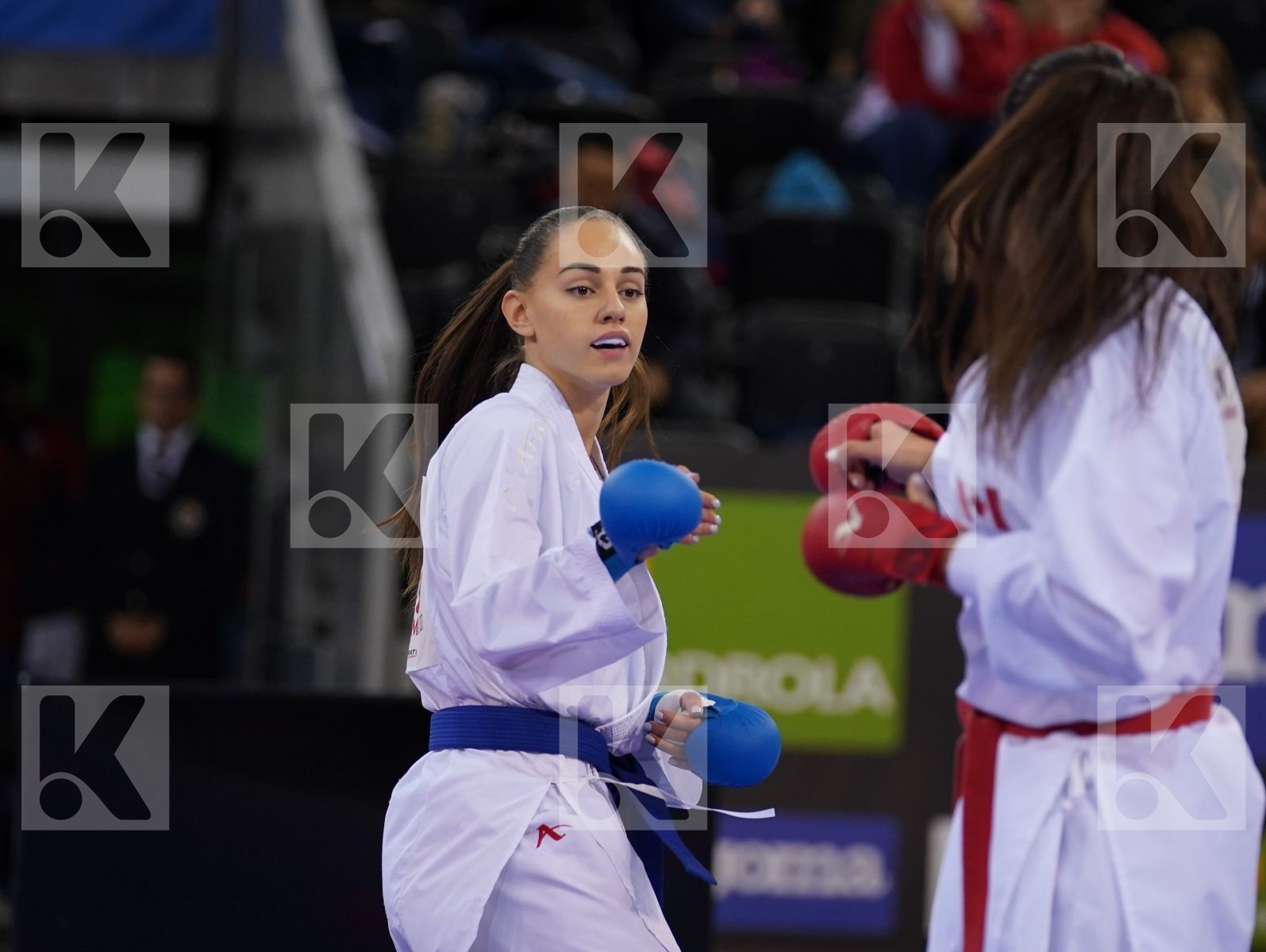 JUMAA HAYA (CANADA) vs SHOSTAK DIANA (UKRAINE) in Senior Kumite -61 Kg - Bronze bout