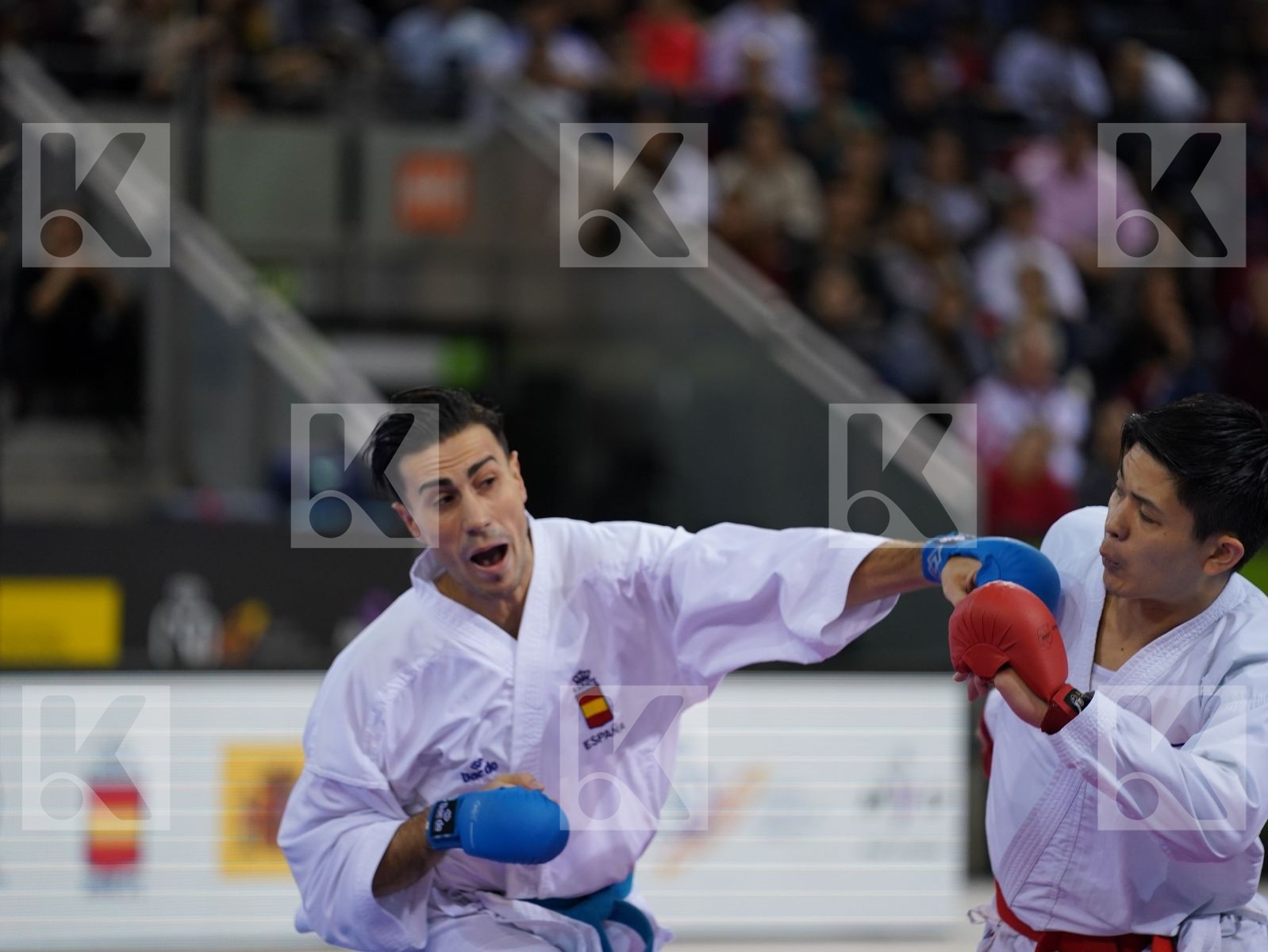SAKIYAMA YUSEI (JAPAN) vs IBANEZ SAENZ-TORRE RODRIGO (SPAIN) in Senior Kumite -75 Kg - Bronze bout