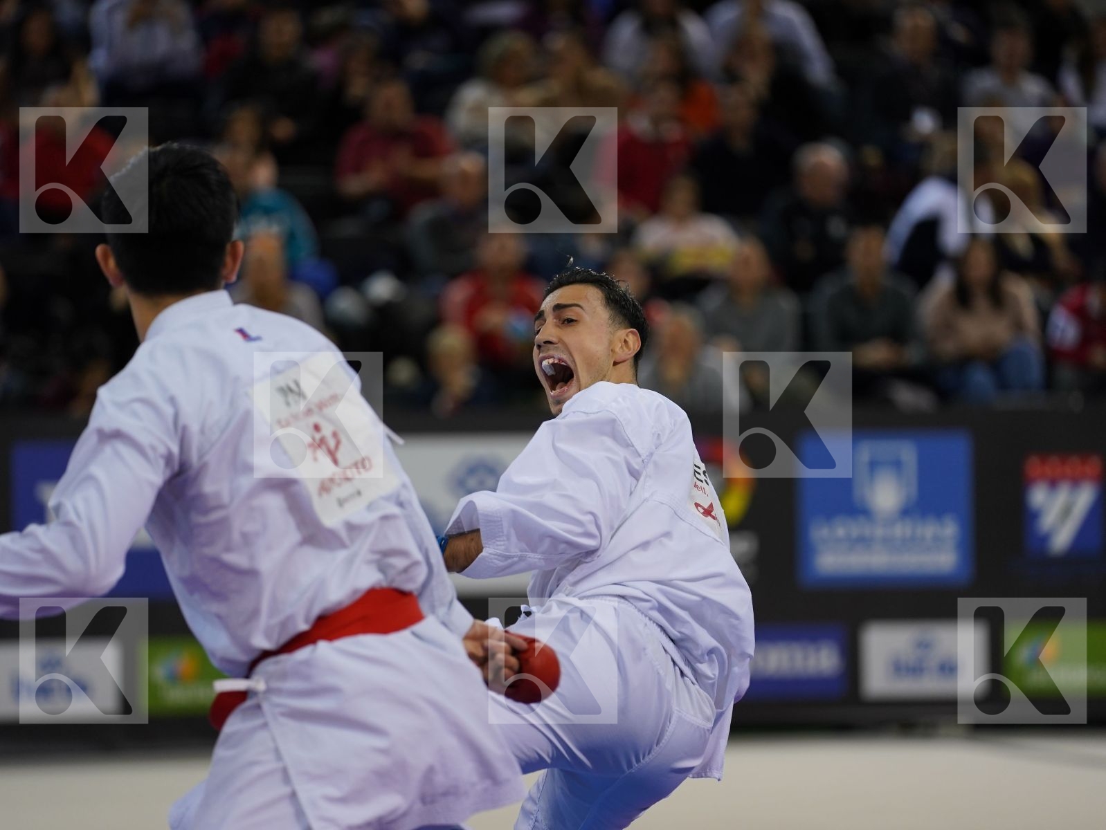 SAKIYAMA YUSEI (JAPAN) vs IBANEZ SAENZ-TORRE RODRIGO (SPAIN) in Senior Kumite -75 Kg - Bronze bout