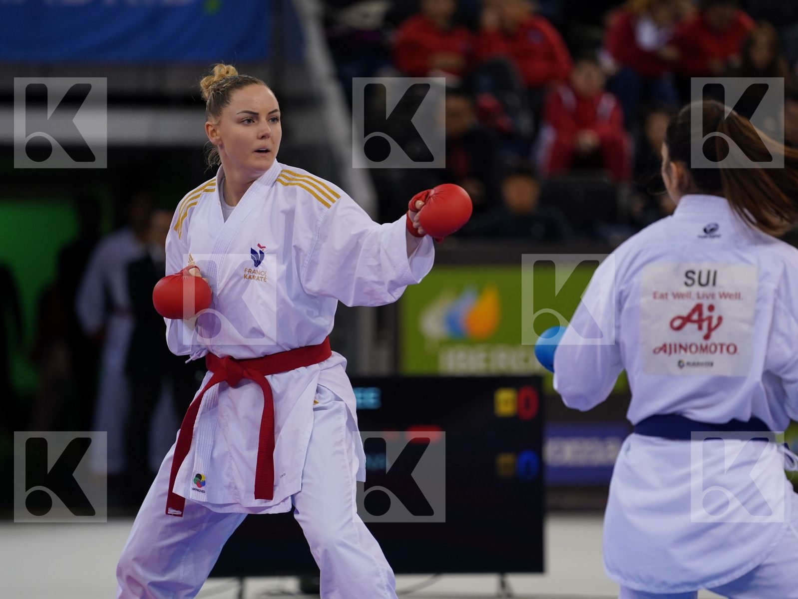 AGIER ALIZEE (FRANCE) vs QUIRICI ELENA (SWITZERLAND) in Senior Kumite -68 Kg - Bronze bout