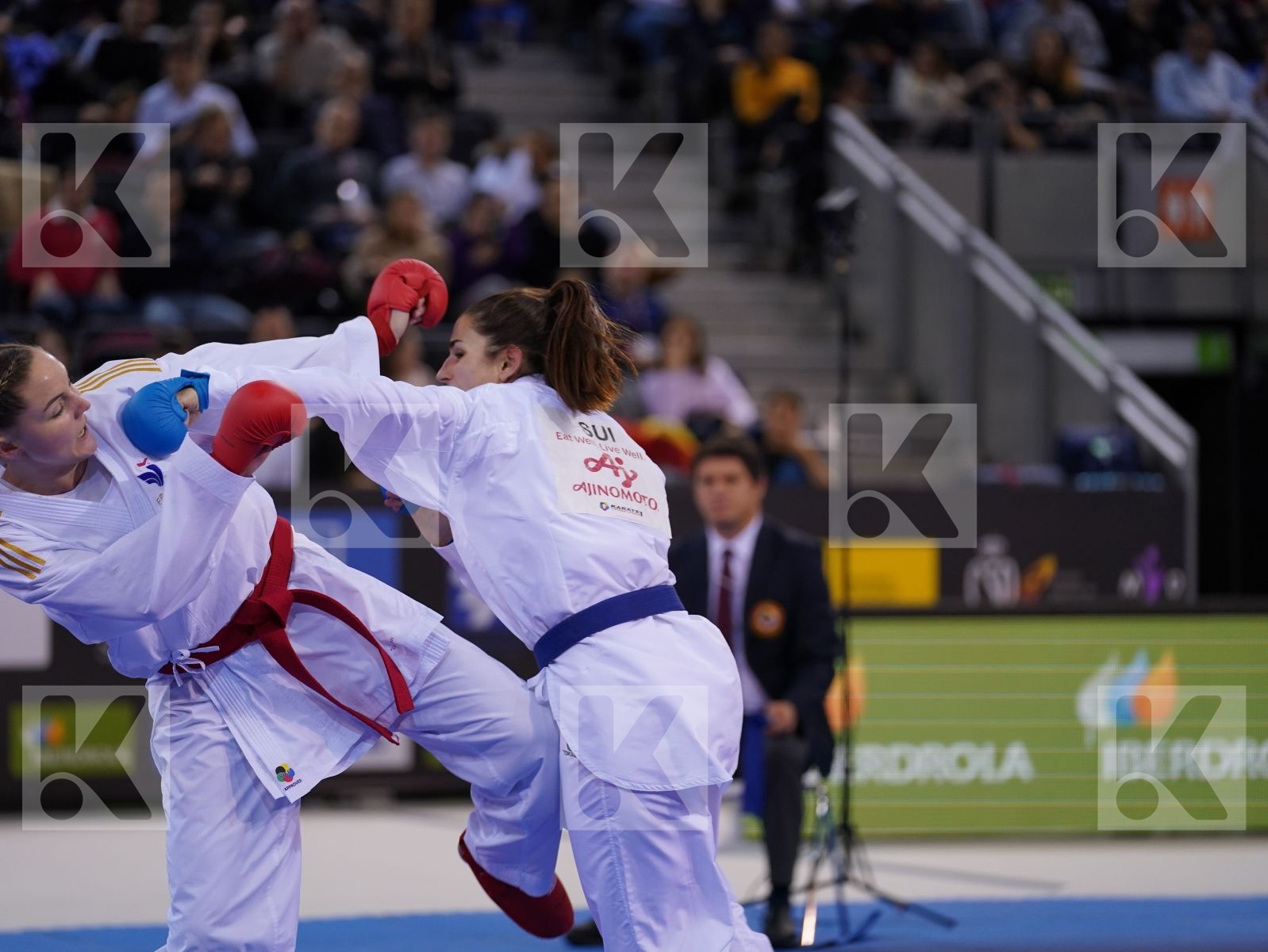 AGIER ALIZEE (FRANCE) vs QUIRICI ELENA (SWITZERLAND) in Senior Kumite -68 Kg - Bronze bout