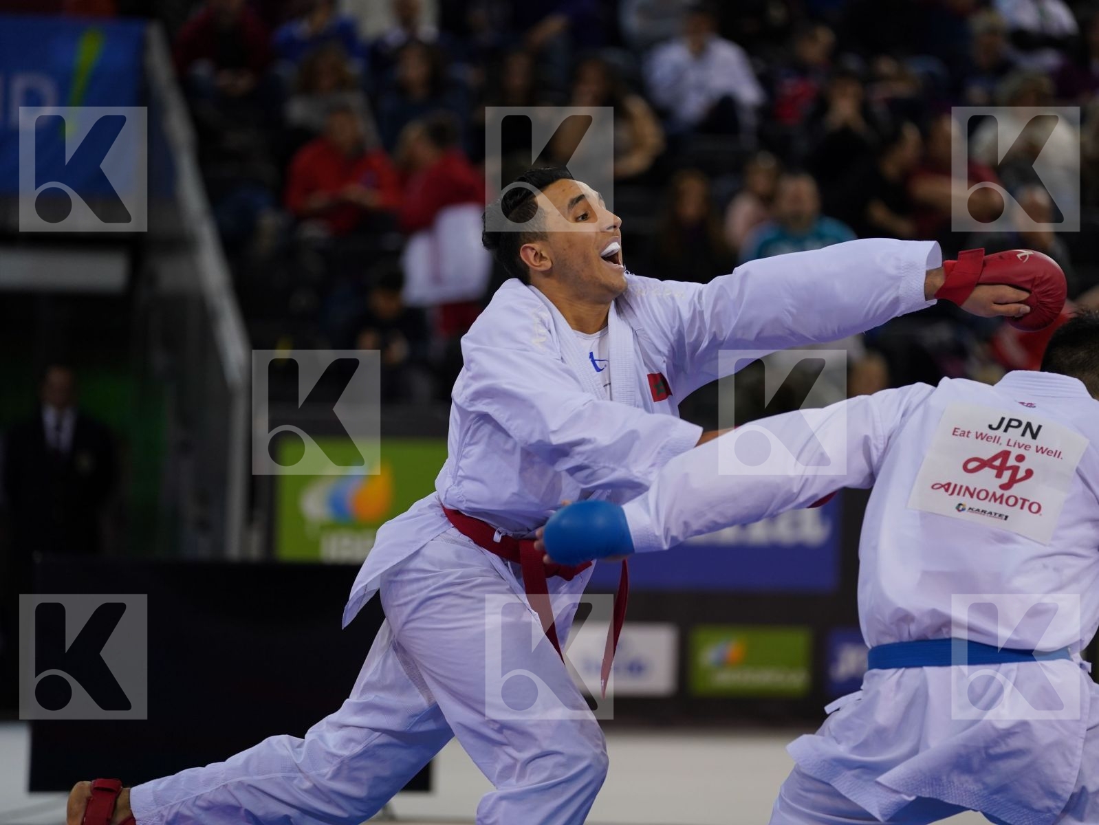 ECH-CHAABI NABIL (MOROCCO) vs ARAGA RYUTARO (JAPAN) in Senior Kumite -84 Kg - Bronze bout