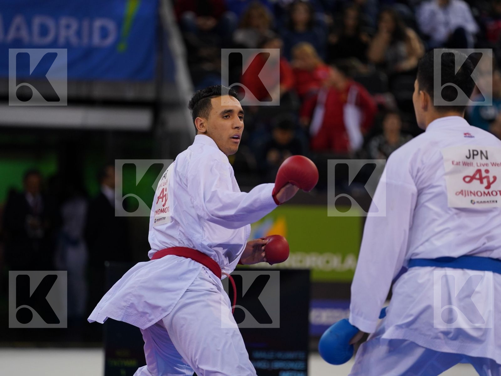 ECH-CHAABI NABIL (MOROCCO) vs ARAGA RYUTARO (JAPAN) in Senior Kumite -84 Kg - Bronze bout