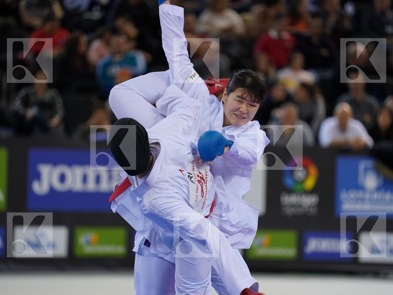 ABBASALI HAMIDEH (ISLAMIC REPUBLIC OF IRAN) vs SAITO AYAKA (JAPAN) in Senior Kumite 68+ Kg - Bronze bout