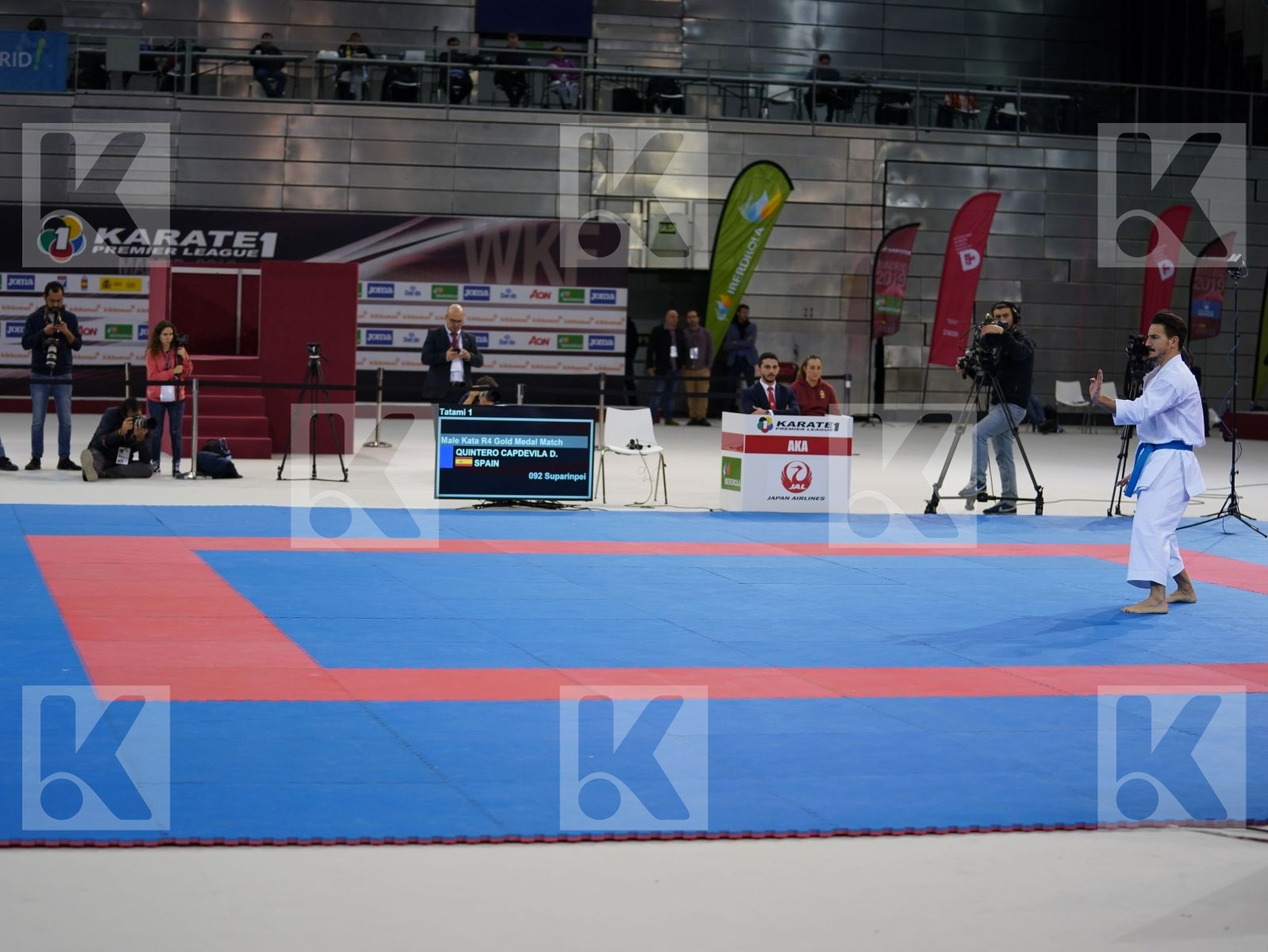 QUINTERO CAPDEVILA DAMIAN HUGO (SPAIN) in Senior Male Kata - Gold bout