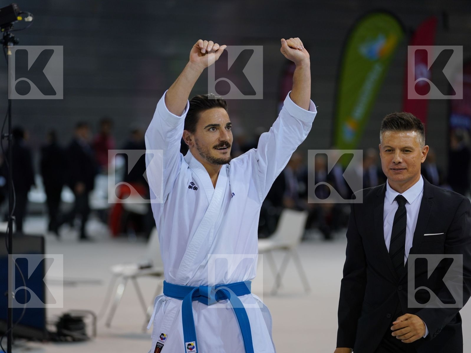 QUINTERO CAPDEVILA DAMIAN HUGO (SPAIN) in Senior Male Kata - Gold bout