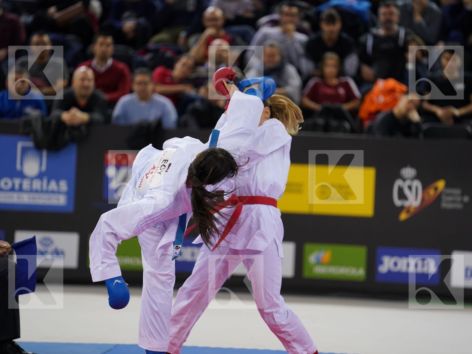 YAKAN TUBA (TURKEY) vs ATTIA YASSMIN (EGYPT) in Senior Kumite -55 Kg - Gold bout
