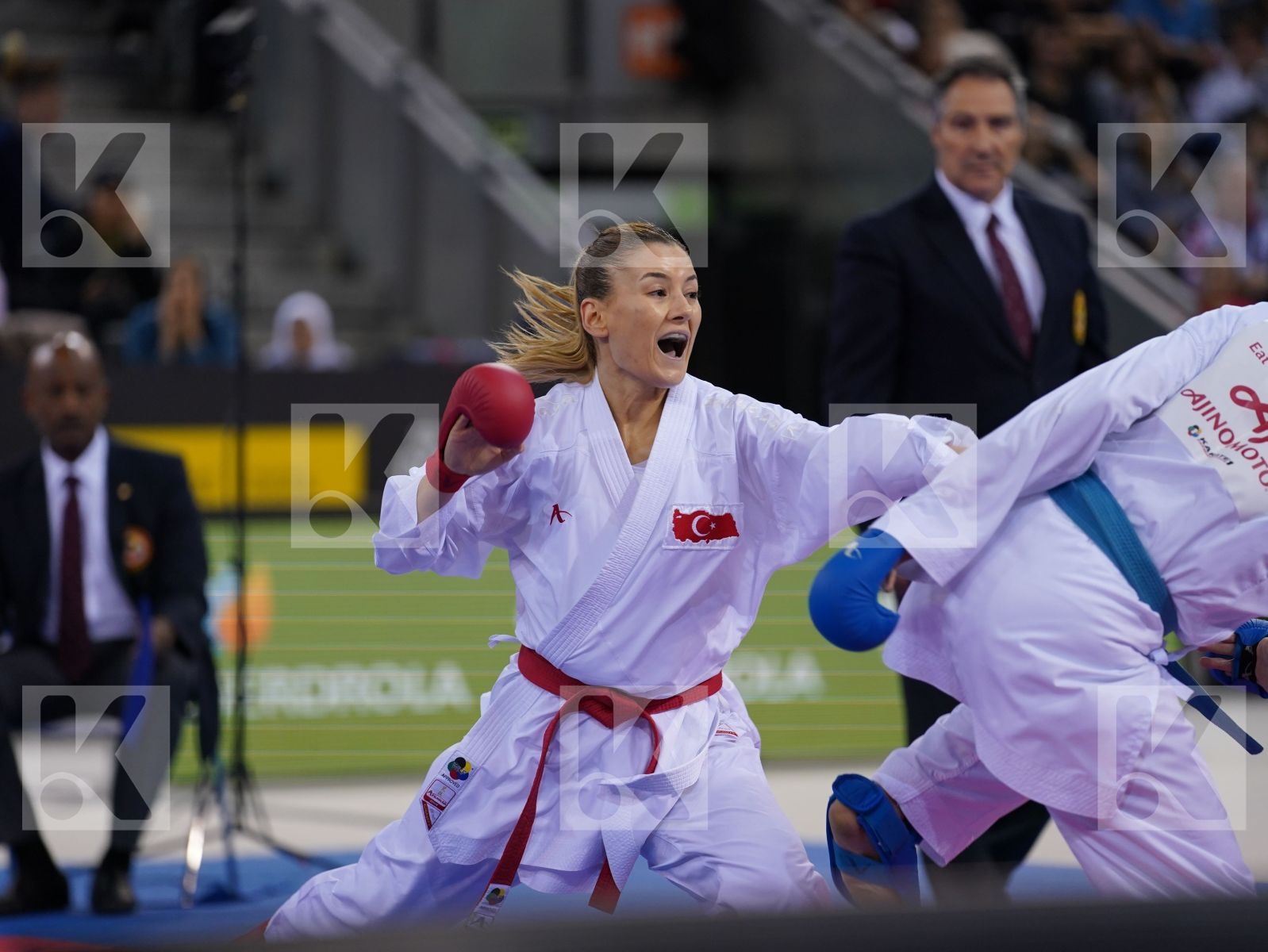 YAKAN TUBA (TURKEY) vs ATTIA YASSMIN (EGYPT) in Senior Kumite -55 Kg - Gold bout