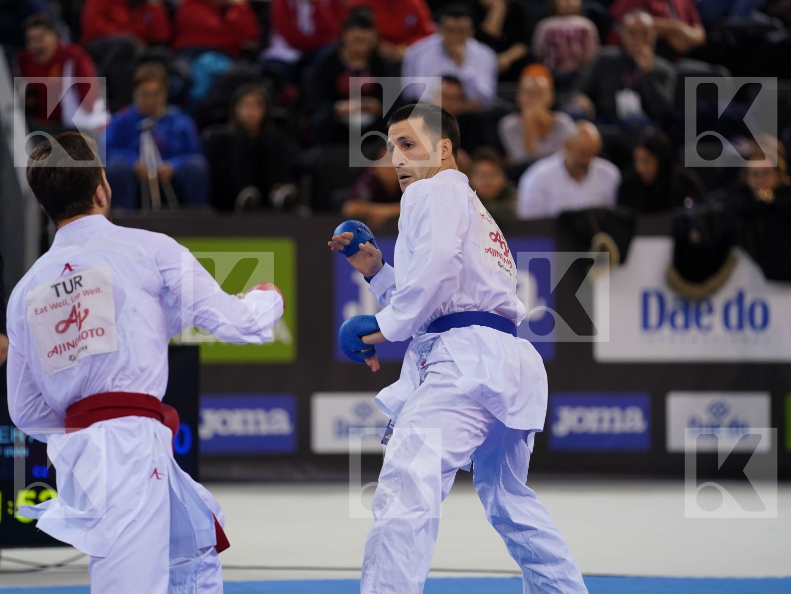 OZER OMER ABDURRAHIM (TURKEY) vs MEHDIZADEH AMIR (ISLAMIC REPUBLIC OF IRAN) in Senior Kumite -67 Kg - Gold bout