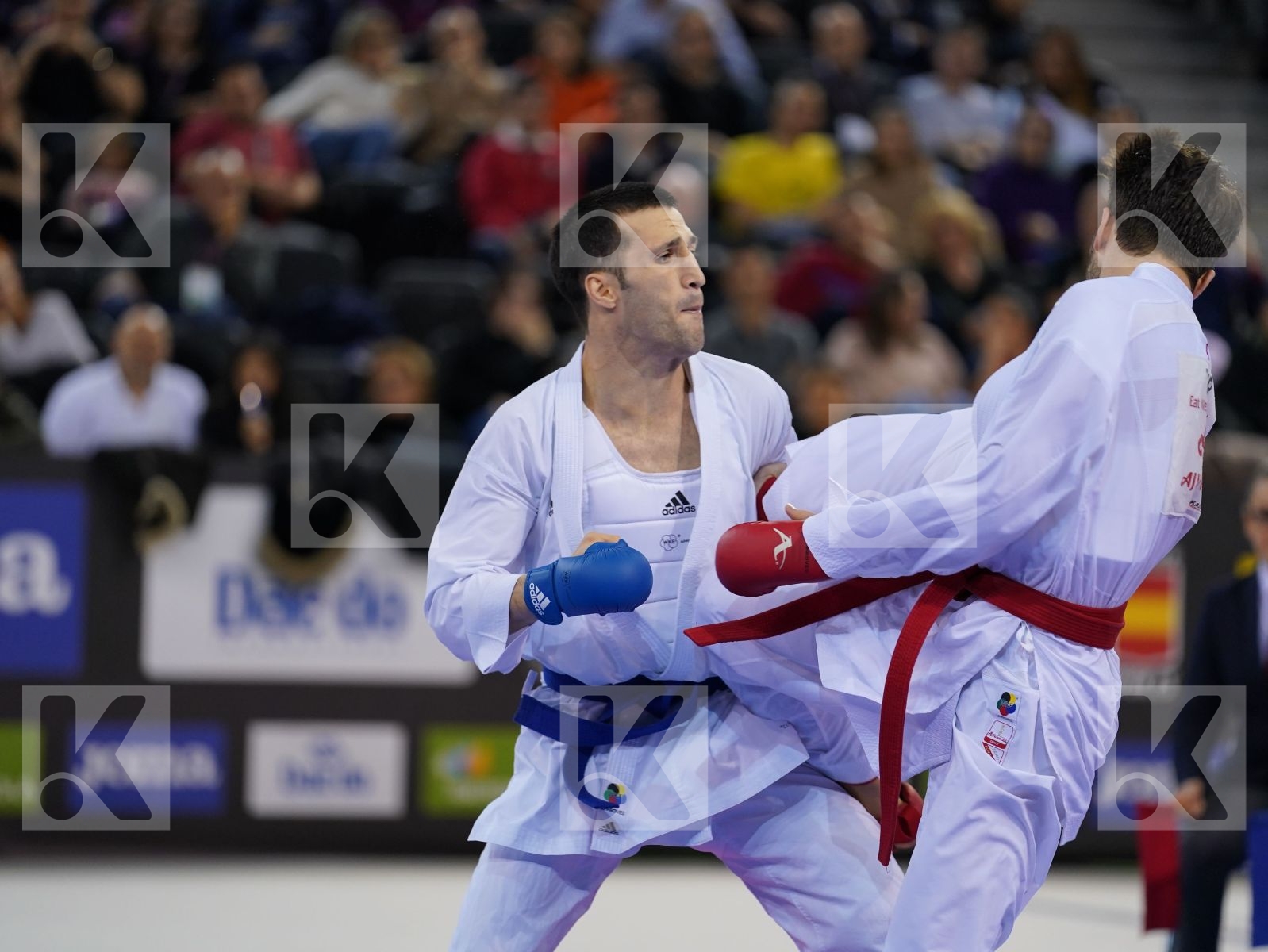 OZER OMER ABDURRAHIM (TURKEY) vs MEHDIZADEH AMIR (ISLAMIC REPUBLIC OF IRAN) in Senior Kumite -67 Kg - Gold bout