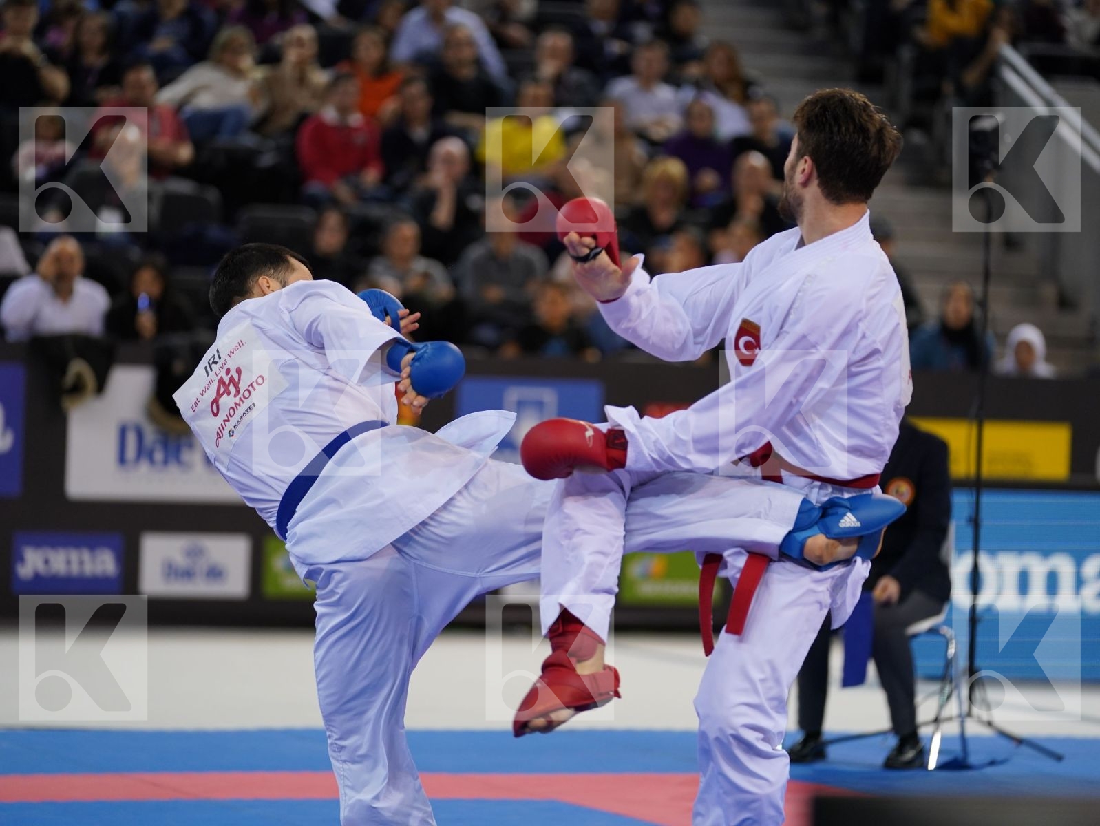 OZER OMER ABDURRAHIM (TURKEY) vs MEHDIZADEH AMIR (ISLAMIC REPUBLIC OF IRAN) in Senior Kumite -67 Kg - Gold bout