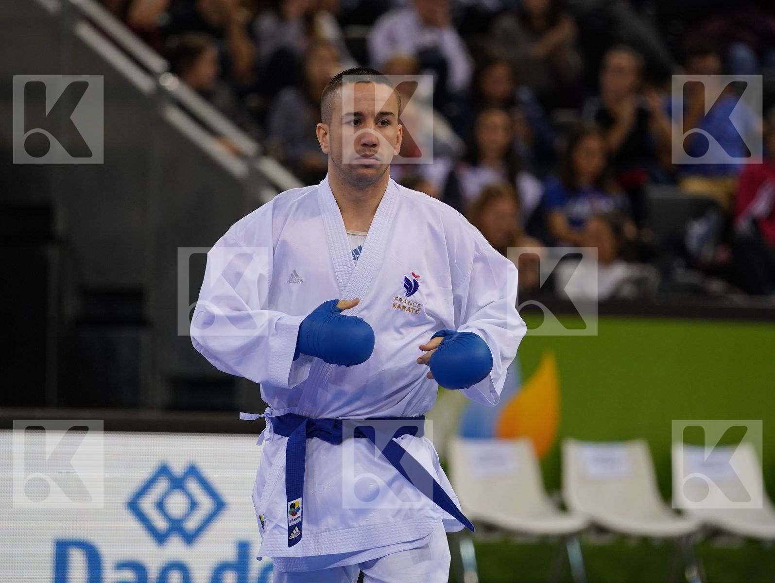 AINAZAROV YERMEK (KAZAKHSTAN) vs DA COSTA LOGAN (FRANCE) in Senior Kumite -75 Kg - Gold bout