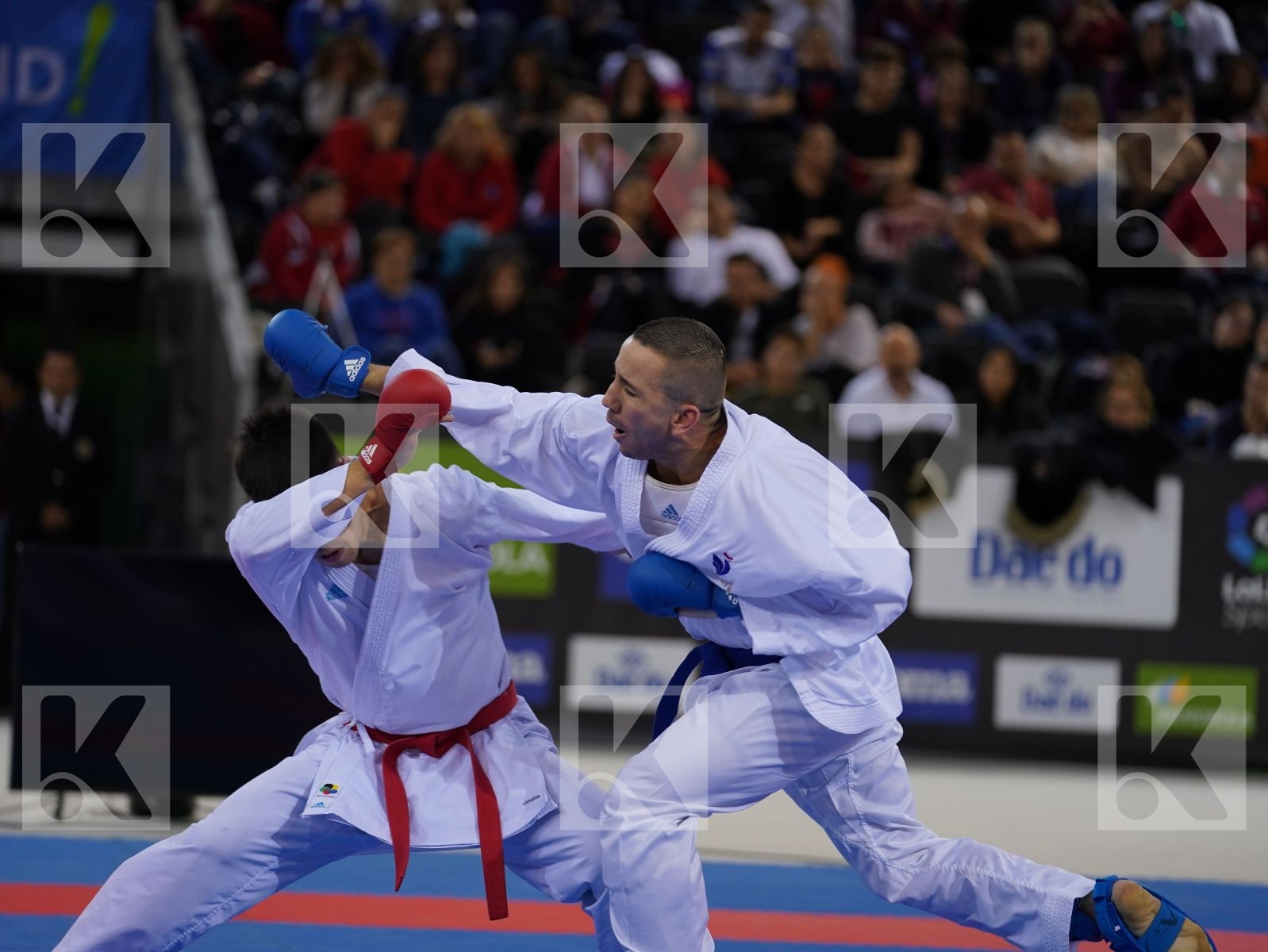 AINAZAROV YERMEK (KAZAKHSTAN) vs DA COSTA LOGAN (FRANCE) in Senior Kumite -75 Kg - Gold bout