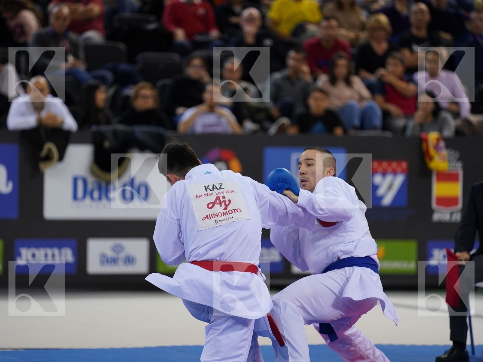 AINAZAROV YERMEK (KAZAKHSTAN) vs DA COSTA LOGAN (FRANCE) in Senior Kumite -75 Kg - Gold bout