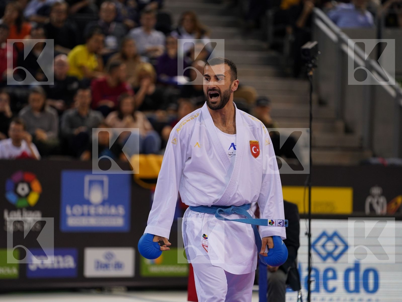 YULDASHEV DANIYAR (KAZAKHSTAN) vs AKTAS UGUR (TURKEY) in Senior Kumite -84 Kg - Gold bout