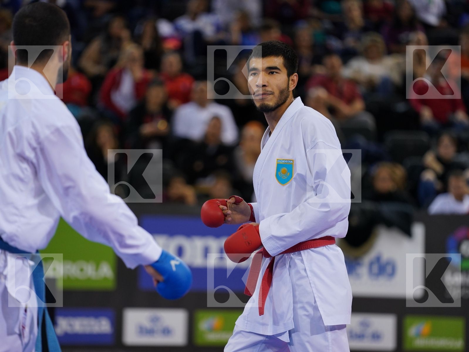 YULDASHEV DANIYAR (KAZAKHSTAN) vs AKTAS UGUR (TURKEY) in Senior Kumite -84 Kg - Gold bout