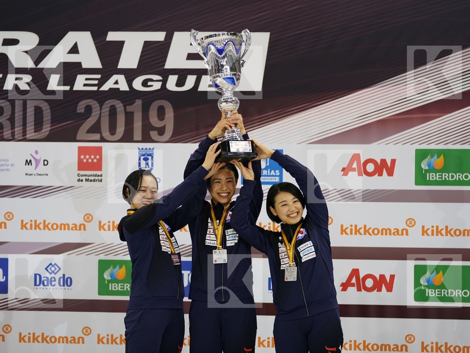 Japan during podium ceremony