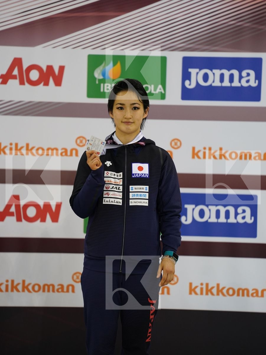 SHIMIZU KIYOU (JAPAN) during podium ceremony