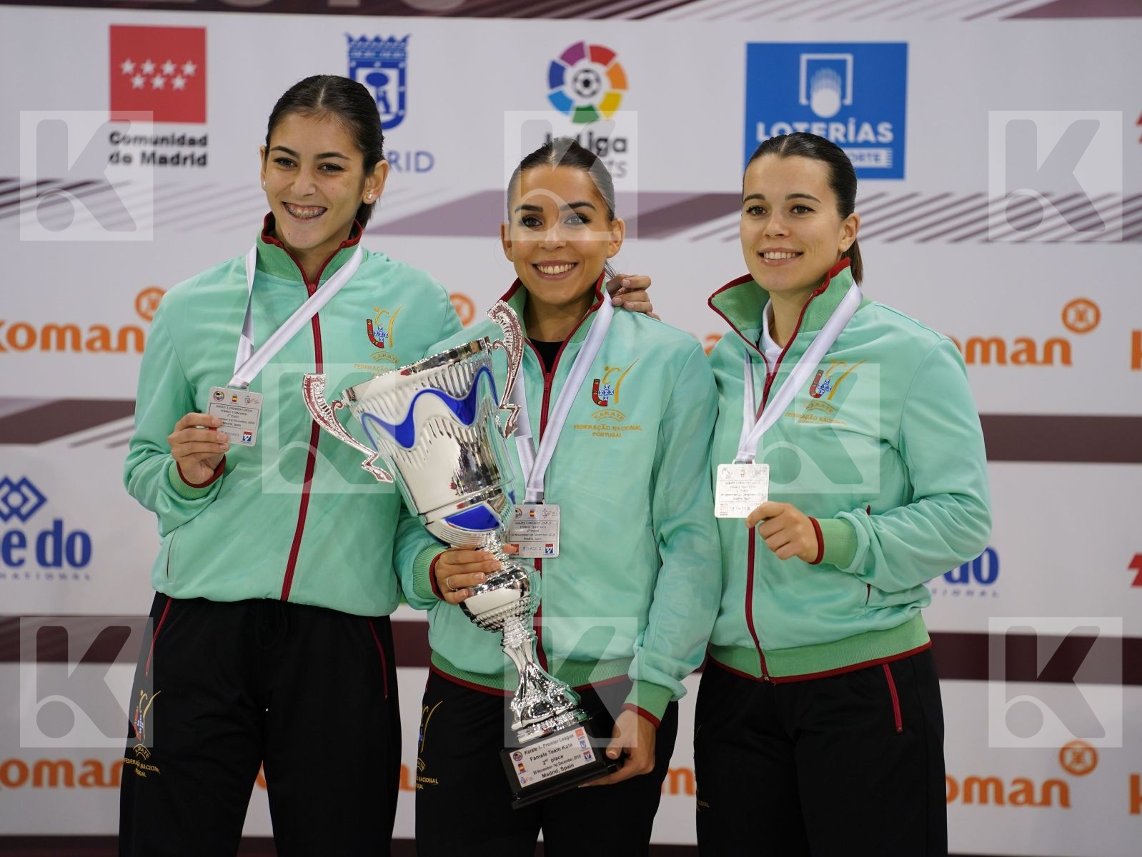 PORTUGAL during podium ceremony