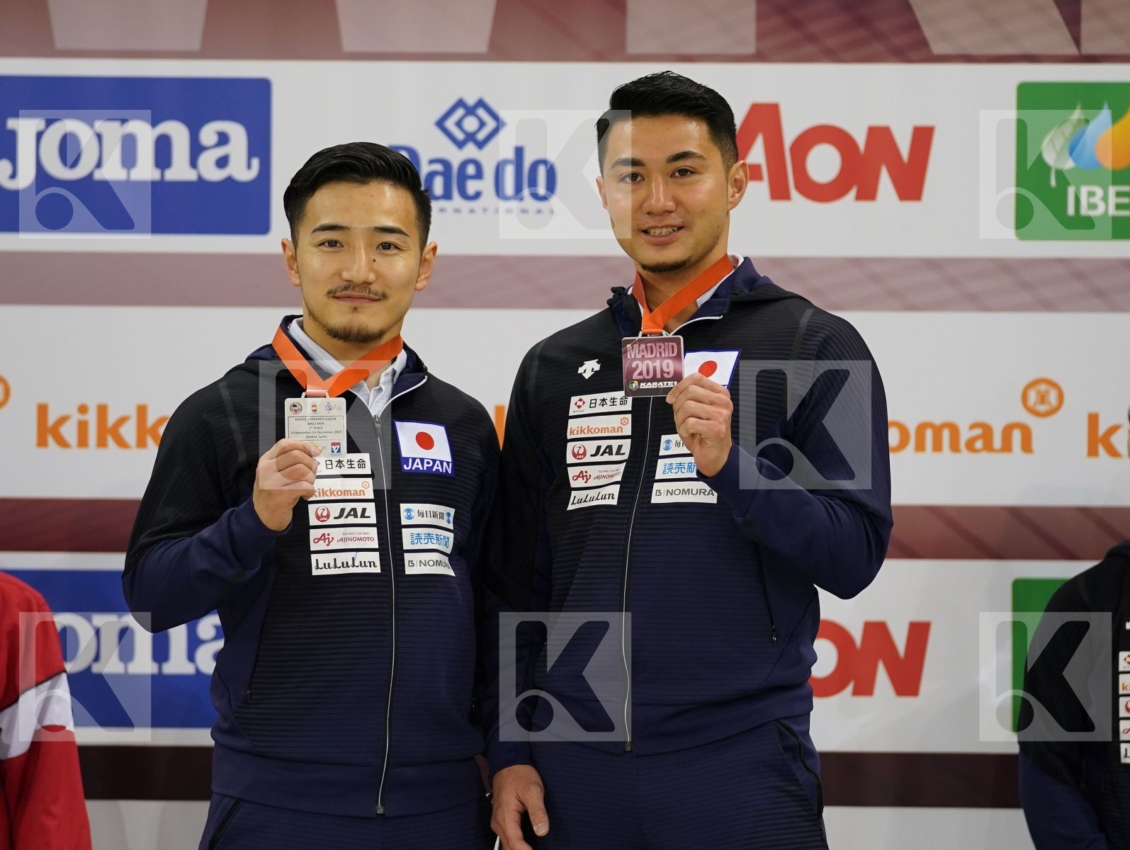 KINJO ARATA (JAPAN), MOTO KAZUMASA (JAPAN) during podium ceremony