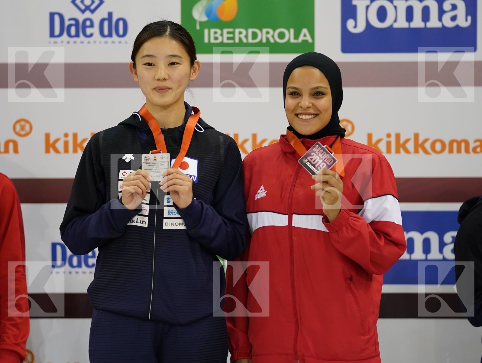 SAYED RADWA (EGYPT), TAHATA RINKA (JAPAN) during podium ceremony