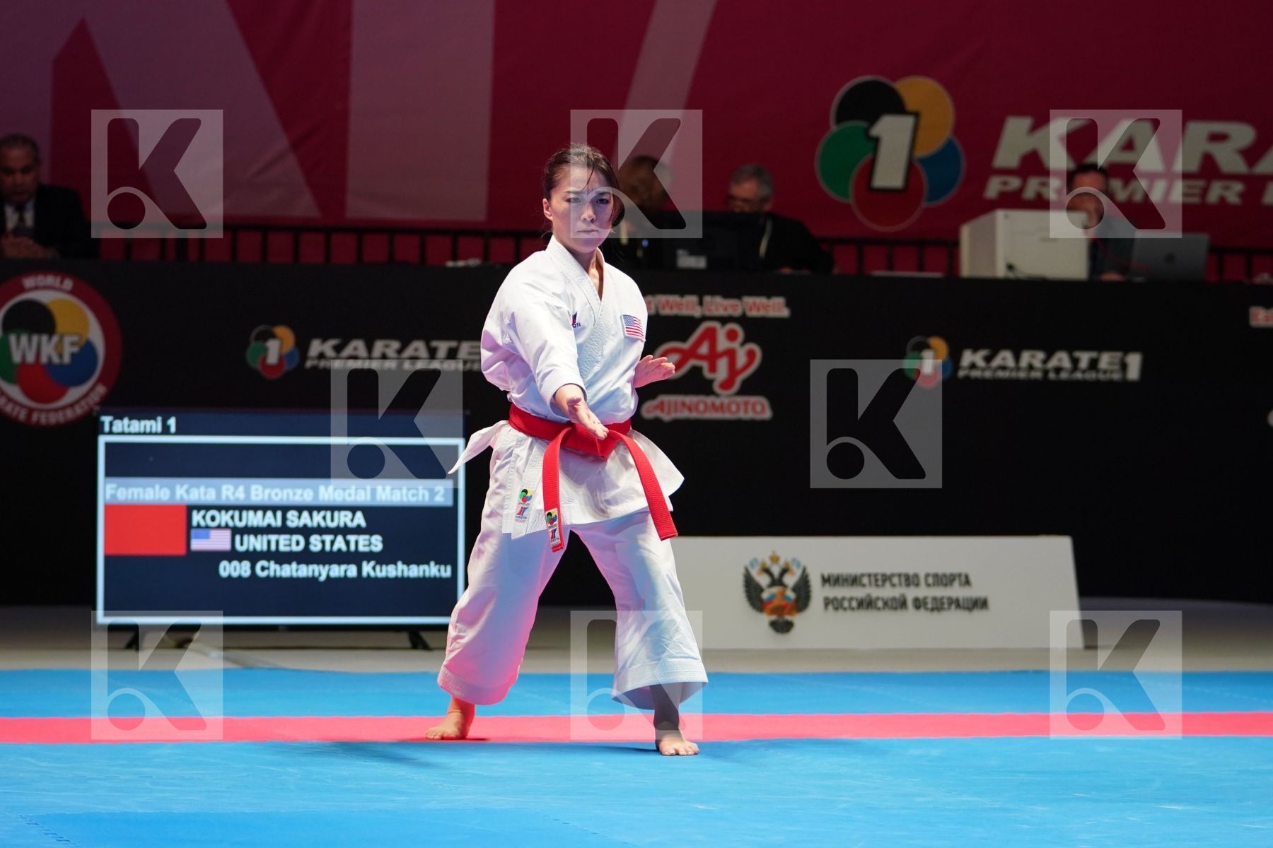 KOKUMAI SAKURA (UNITED STATES OF AMERICA) in Senior Female Kata - Bronze bout