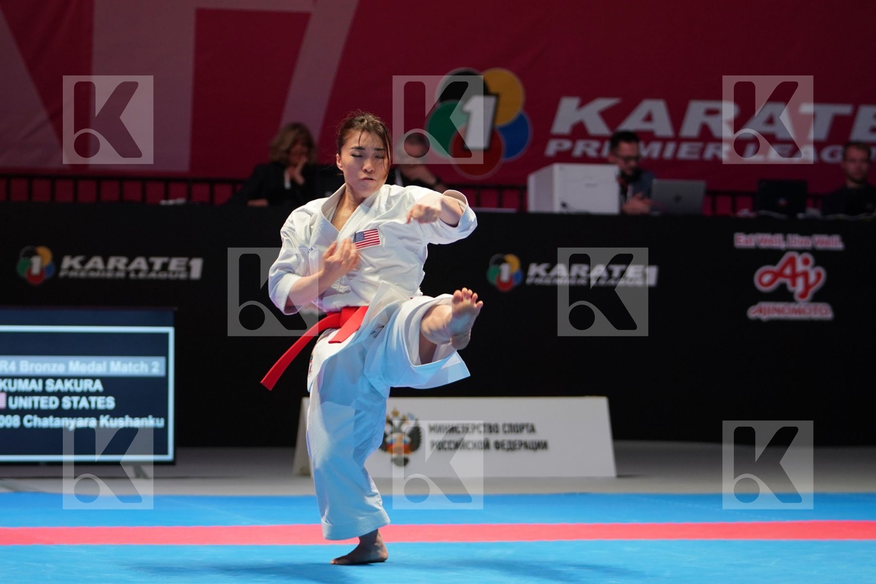 KOKUMAI SAKURA (UNITED STATES OF AMERICA) in Senior Female Kata - Bronze bout