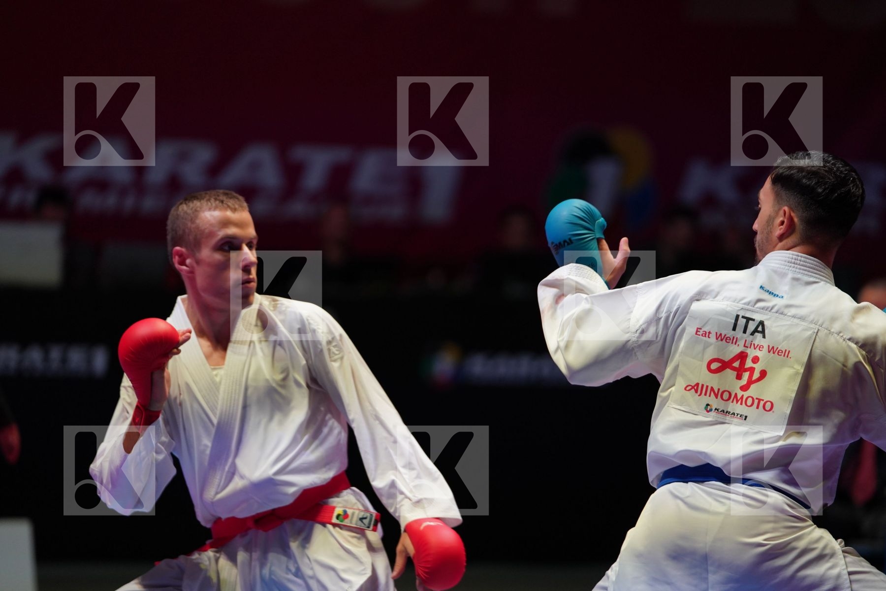 KALNINS KALVIS (LATVIA) vs CRESCENZO ANGELO (ITALY) in Senior Kumite -60 Kg - Bronze bout