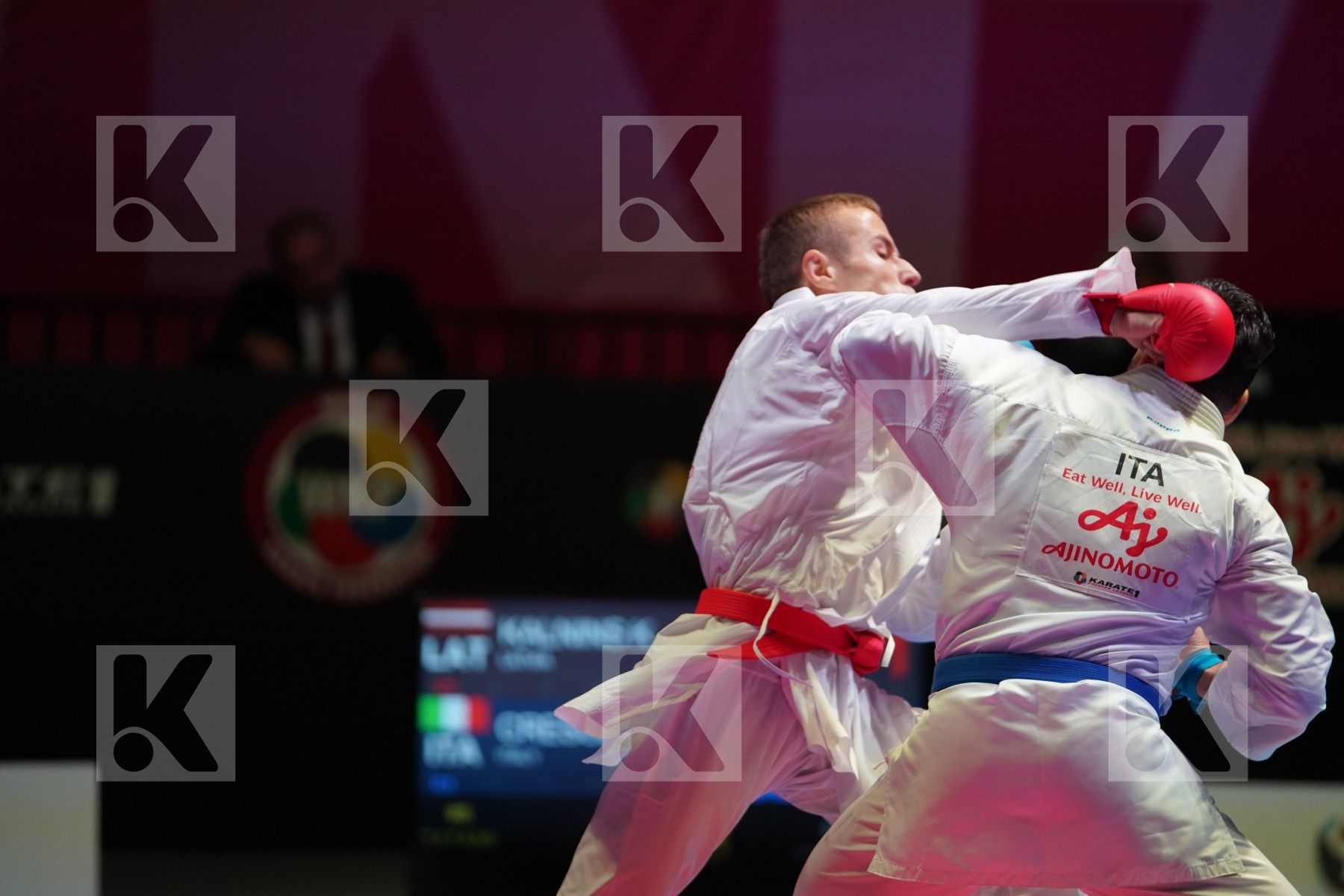 KALNINS KALVIS (LATVIA) vs CRESCENZO ANGELO (ITALY) in Senior Kumite -60 Kg - Bronze bout