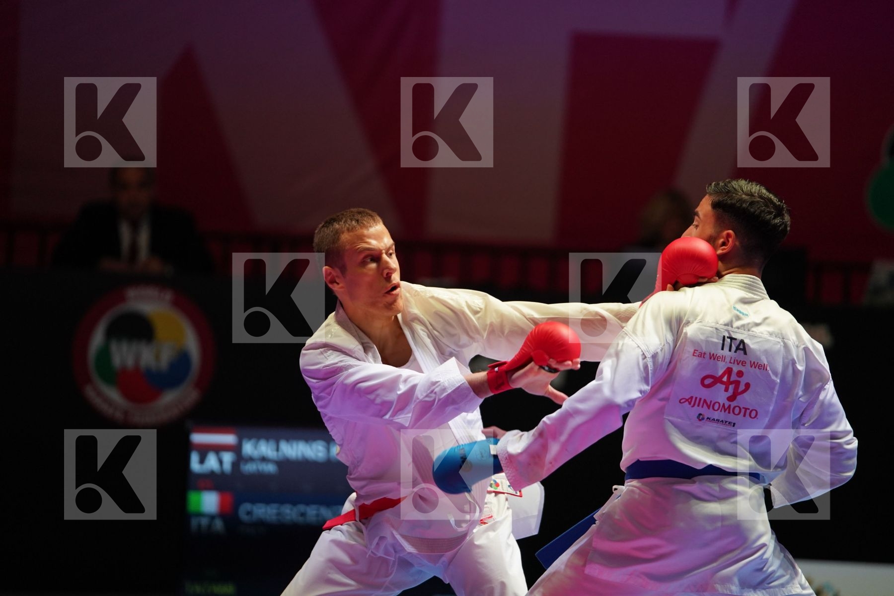 KALNINS KALVIS (LATVIA) vs CRESCENZO ANGELO (ITALY) in Senior Kumite -60 Kg - Bronze bout