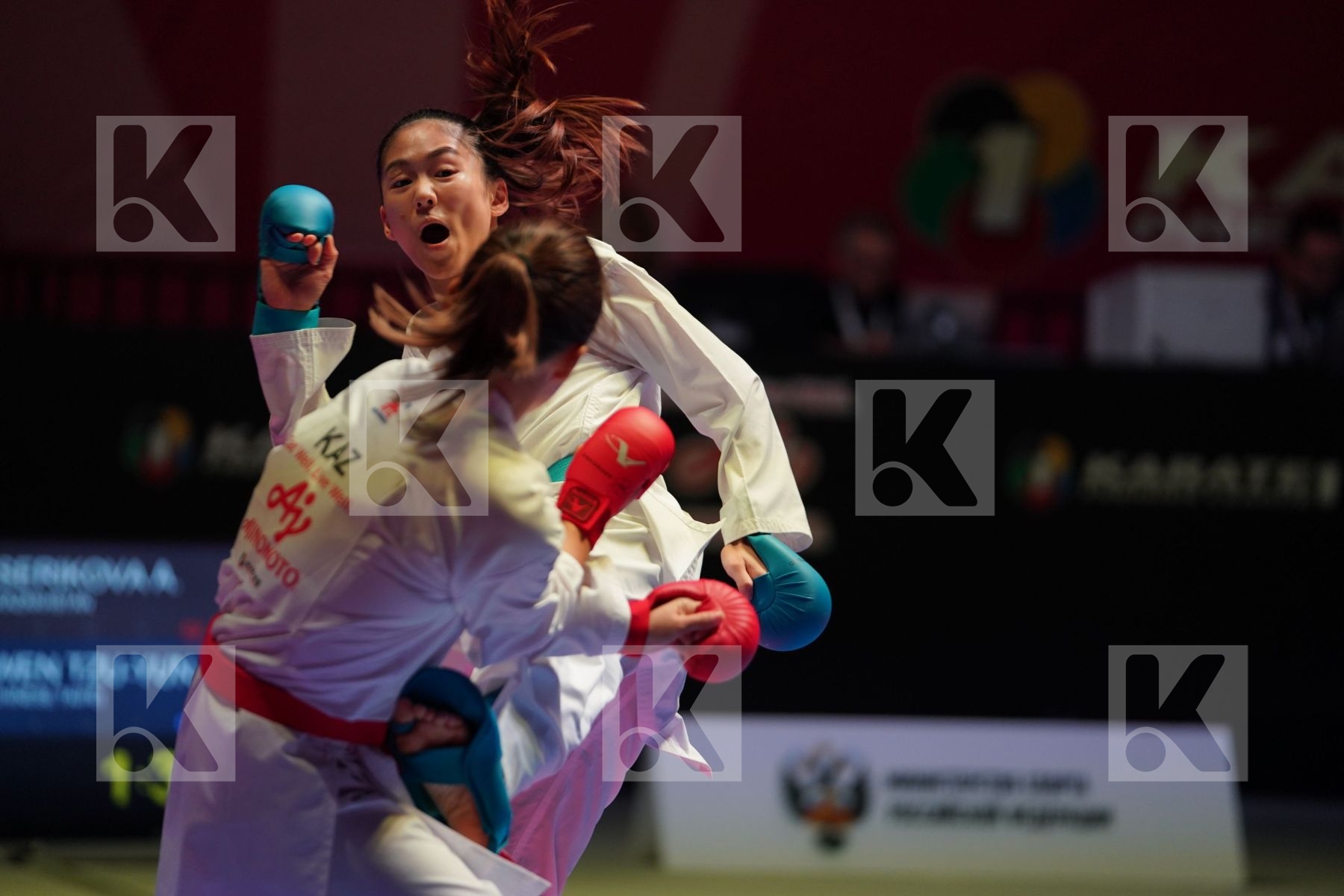 SERIKOVA ASSEL (KAZAKHSTAN) vs WEN TZU-YUN (CHINESE TAIPEI) in Senior Kumite -55 Kg - Bronze bout