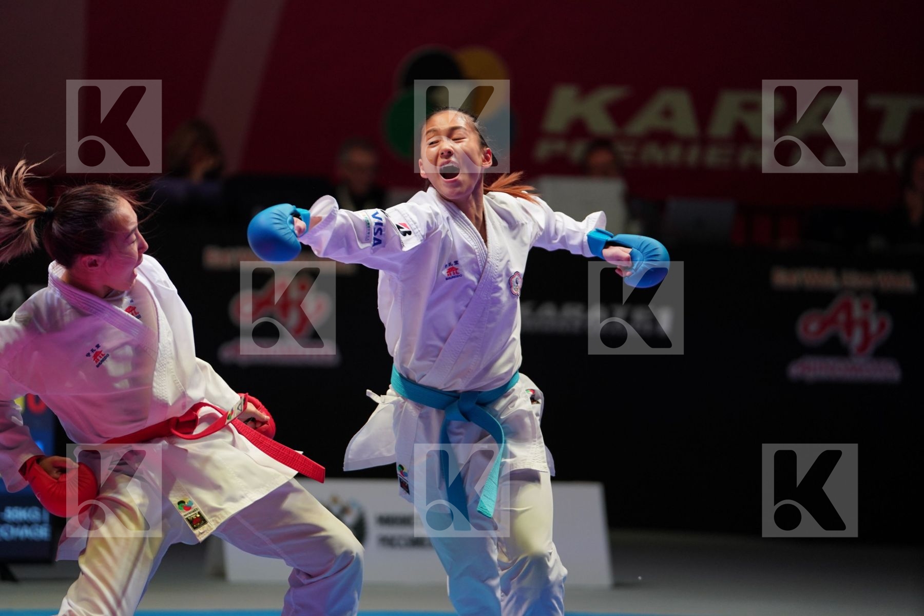SERIKOVA ASSEL (KAZAKHSTAN) vs WEN TZU-YUN (CHINESE TAIPEI) in Senior Kumite -55 Kg - Bronze bout