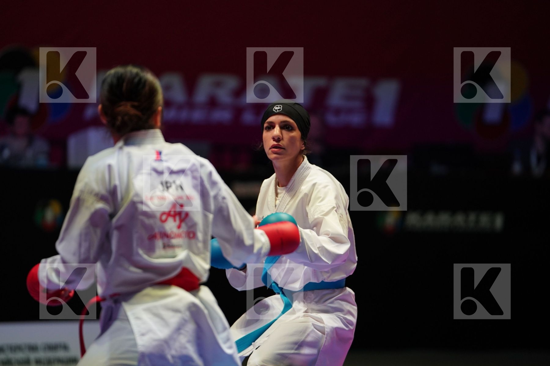 AKAMURA SHIORI (JAPAN) vs KHAKSAR TARAVAT (IRAN) in Senior Kumite -55 Kg - Bronze bout