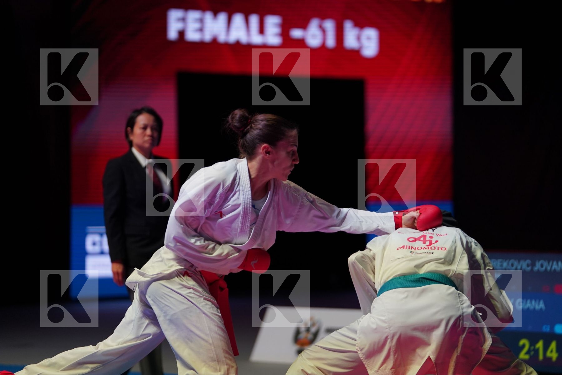 PREKOVIC JOVANA (SERBIA) vs LOTFY GIANA (EGYPT) in Senior Kumite -61 Kg - Bronze bout