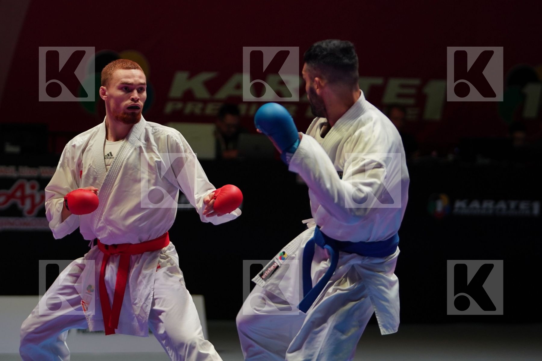 KORABAU IVAN (BELARUS) vs BUSA LUIGI (ITALY) in Senior Kumite -75 Kg - Bronze bout