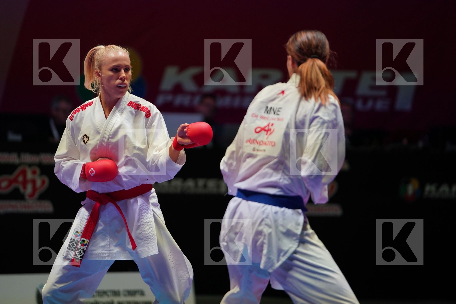 PEDERSEN KATRINE (DENMARK) vs RAKOVIC MARINA (MONTENEGRO) in Senior Kumite -68 Kg - Bronze bout