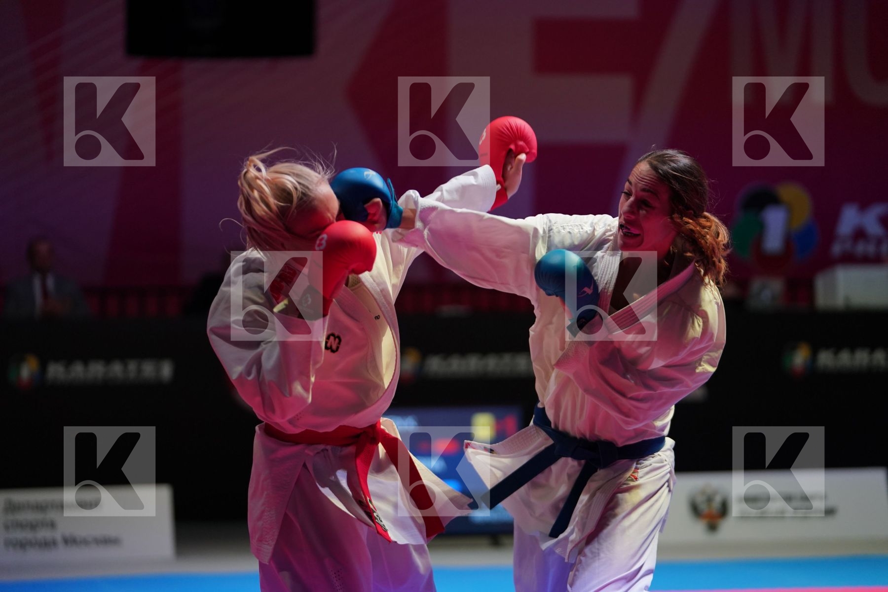 PEDERSEN KATRINE (DENMARK) vs RAKOVIC MARINA (MONTENEGRO) in Senior Kumite -68 Kg - Bronze bout